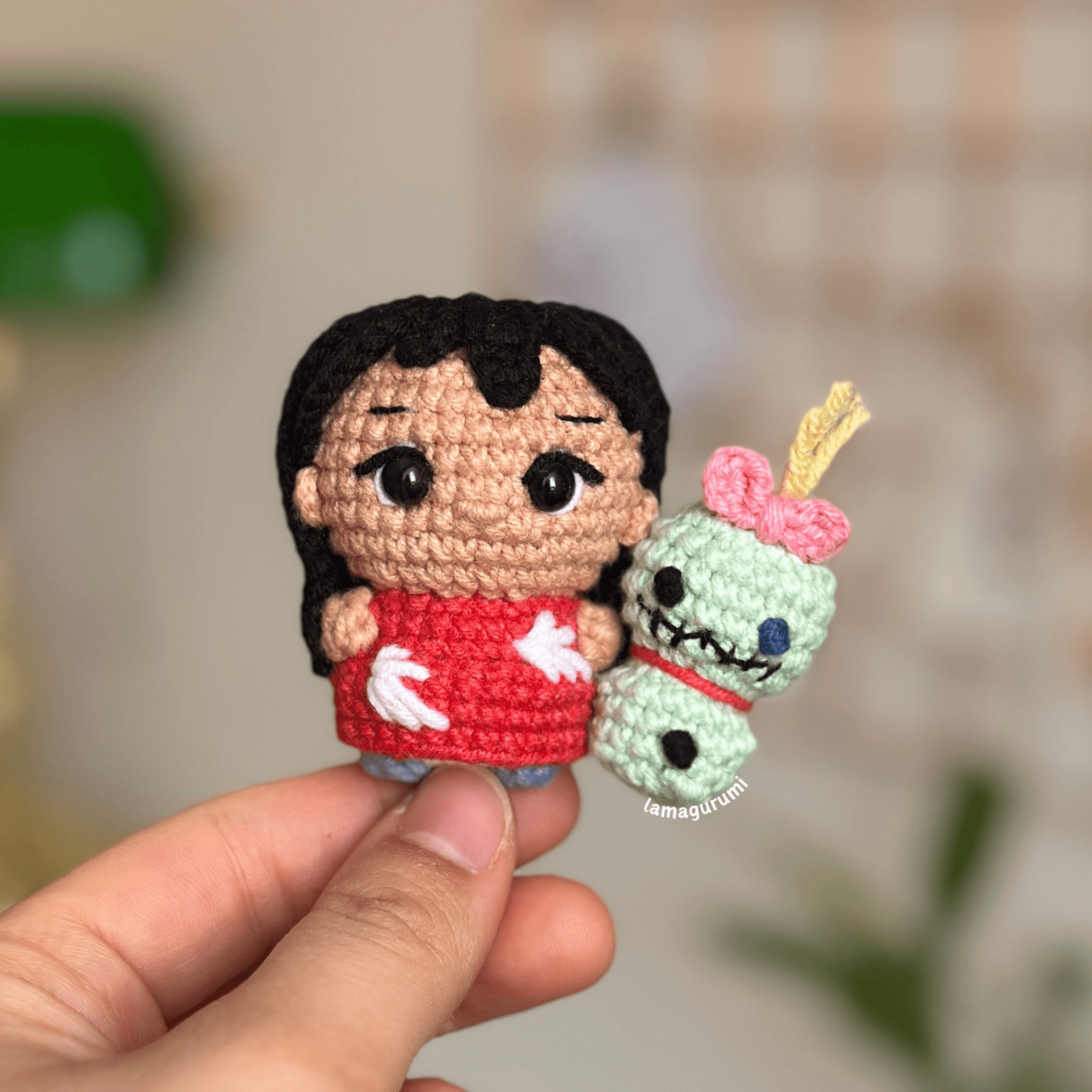 Crochet Pattern for Island Girl & Patchwork Buddy Amigurumi (PDF) (English)