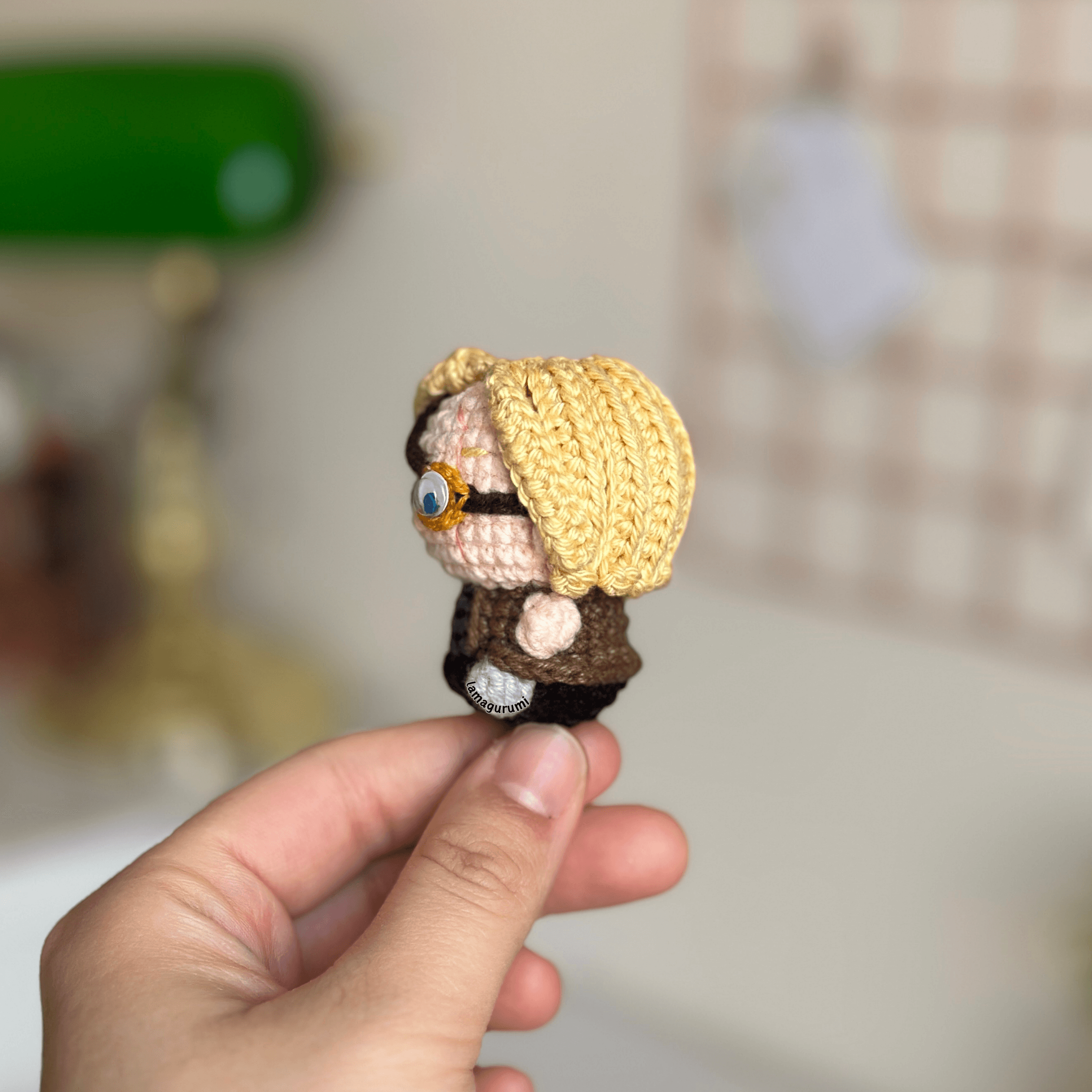 Crochet Pattern for One-Eyed Wizard Amigurumi (PDF) (English)