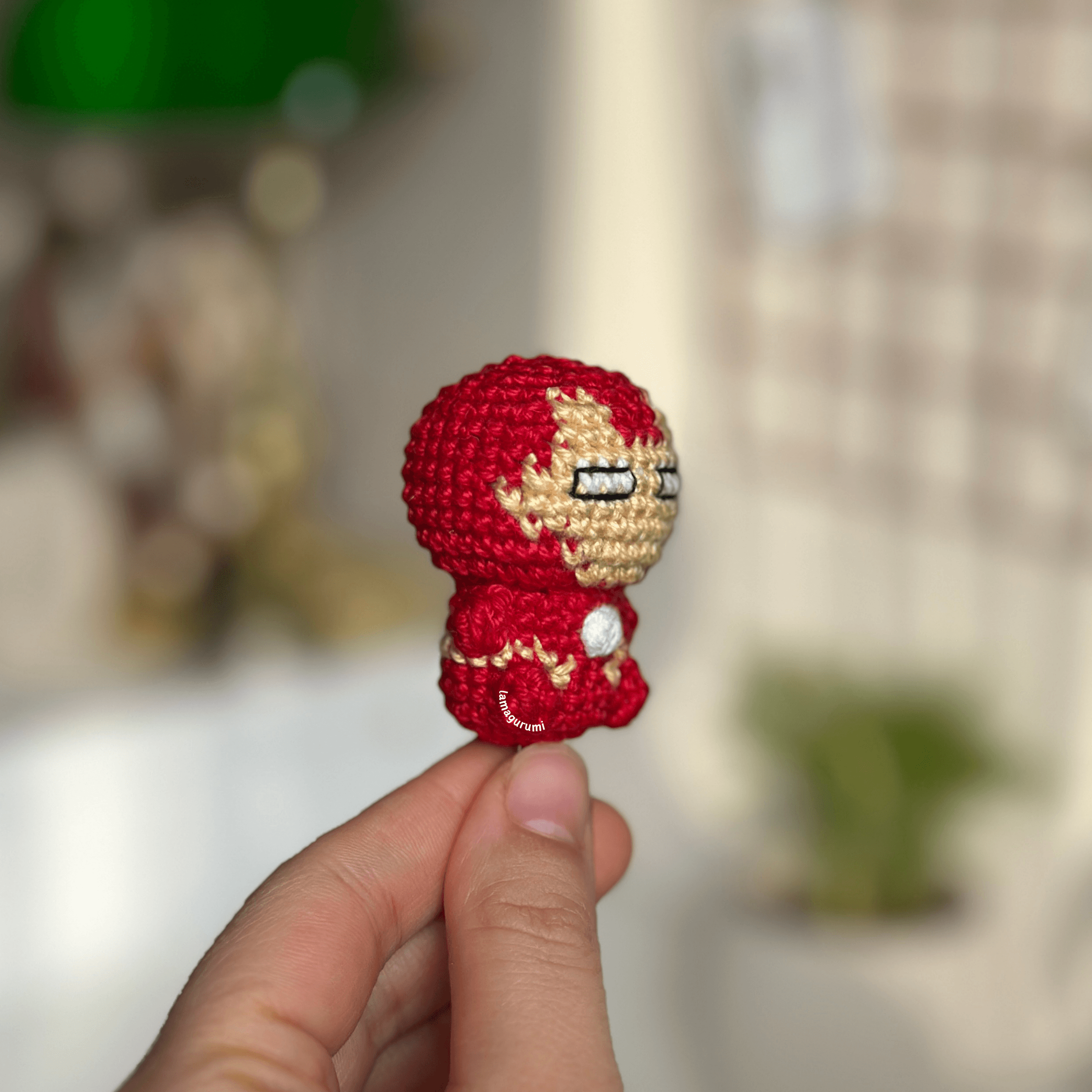 Crochet Pattern for Superhero Iron Amigurumi (English) (PDF)