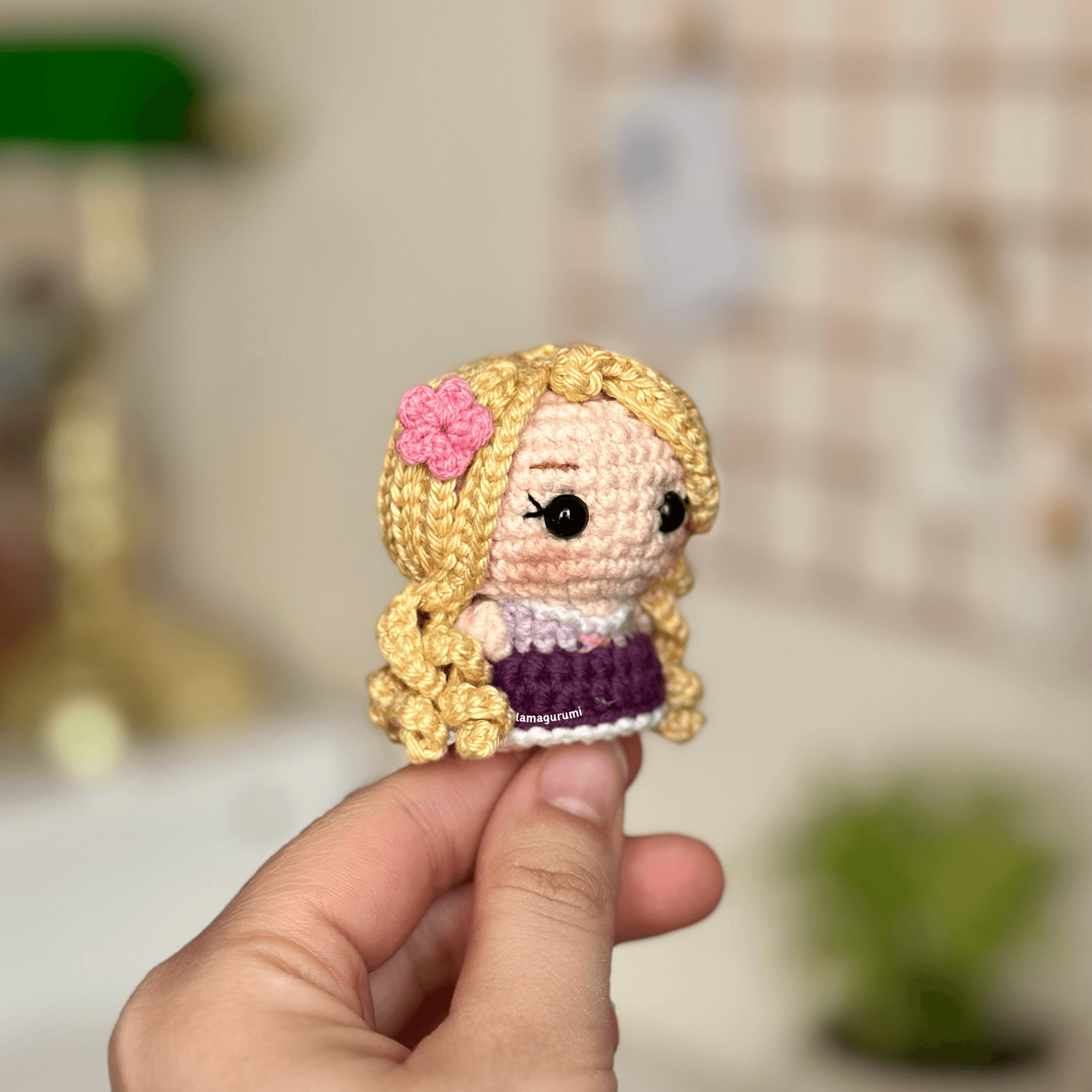 Crochet Pattern for Princess Long Hair Amigurumi (PDF) (English)