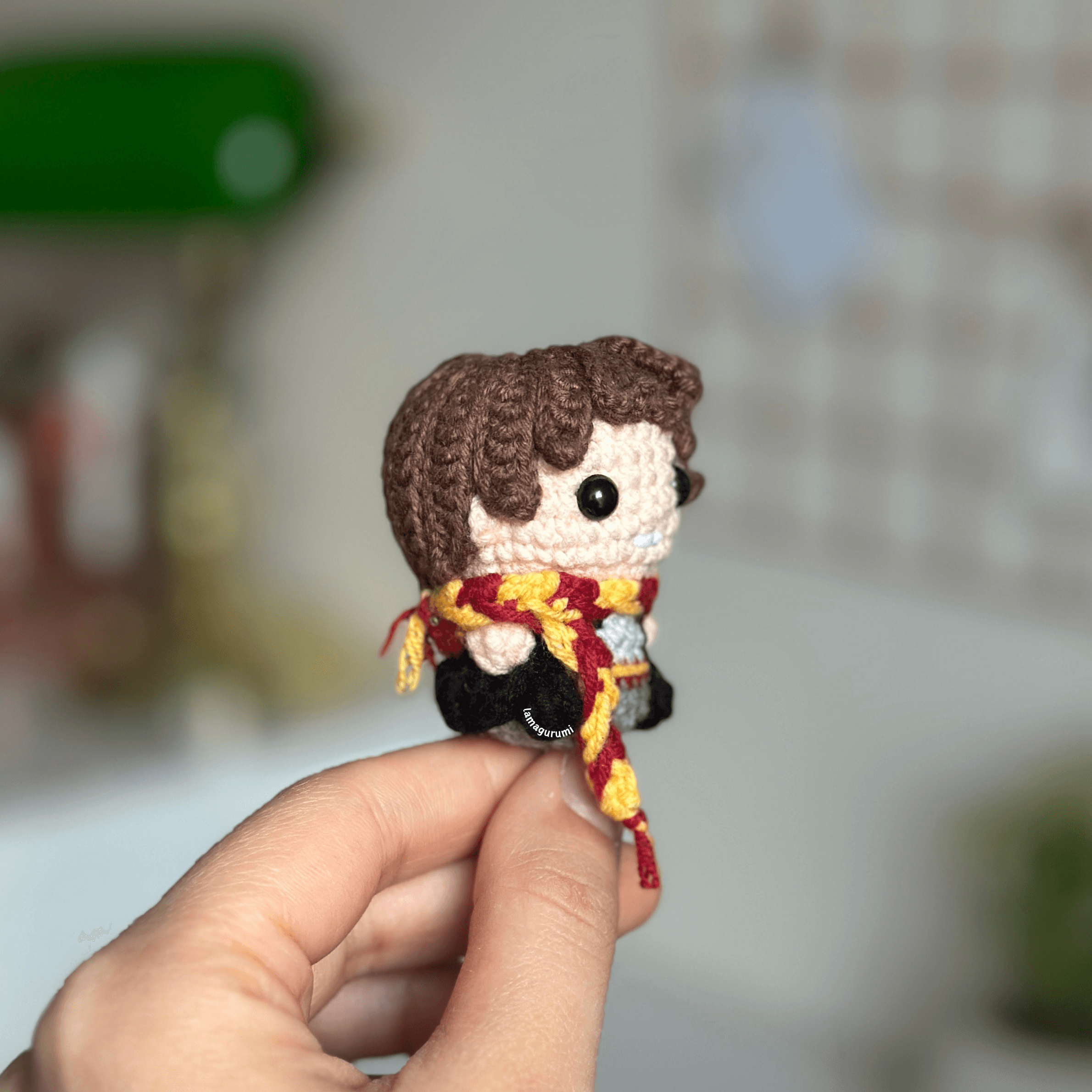 Crochet Pattern for Sword-Drawn Wizard Amigurumi (PDF) (English)