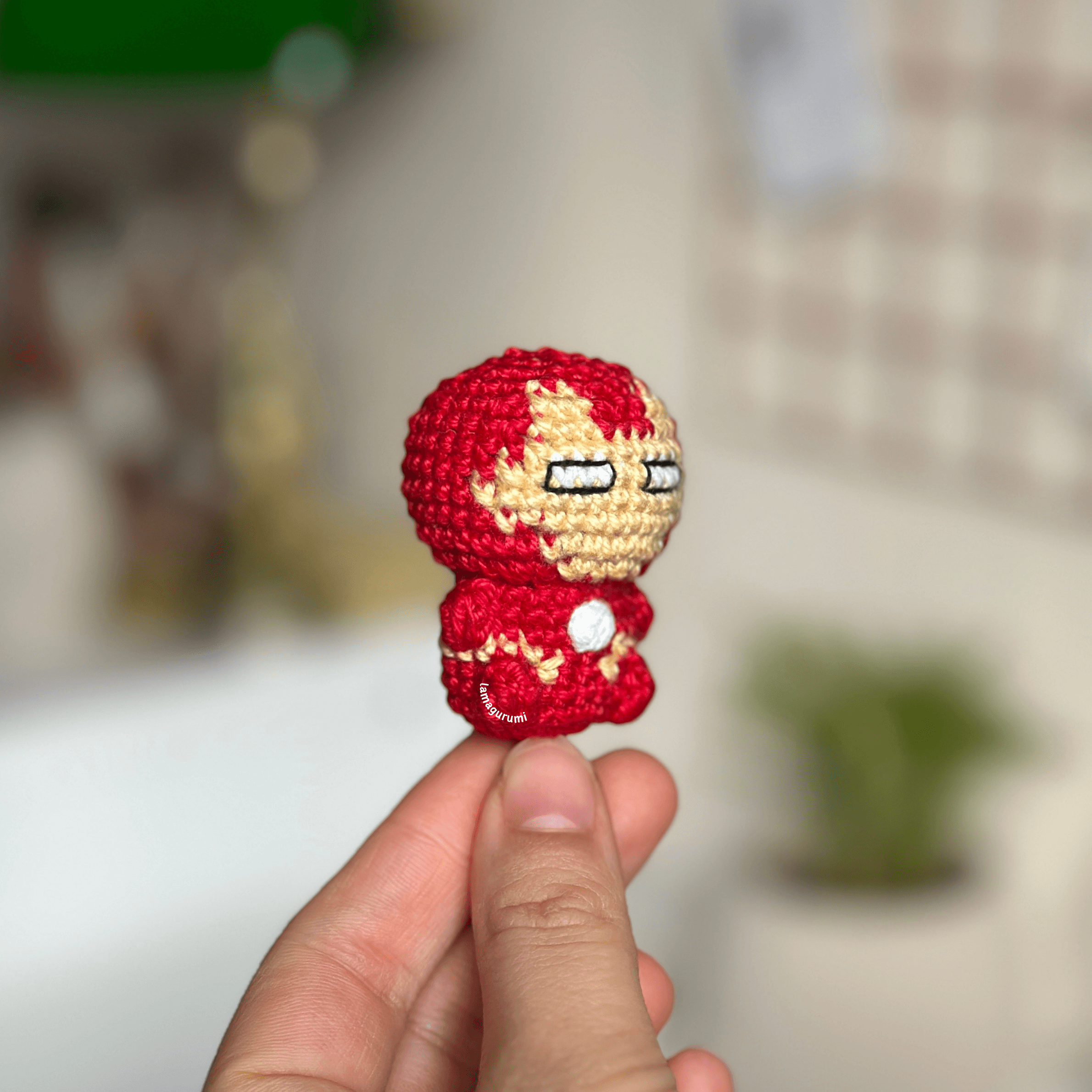 Crochet Pattern for Superhero Iron Amigurumi (English) (PDF)