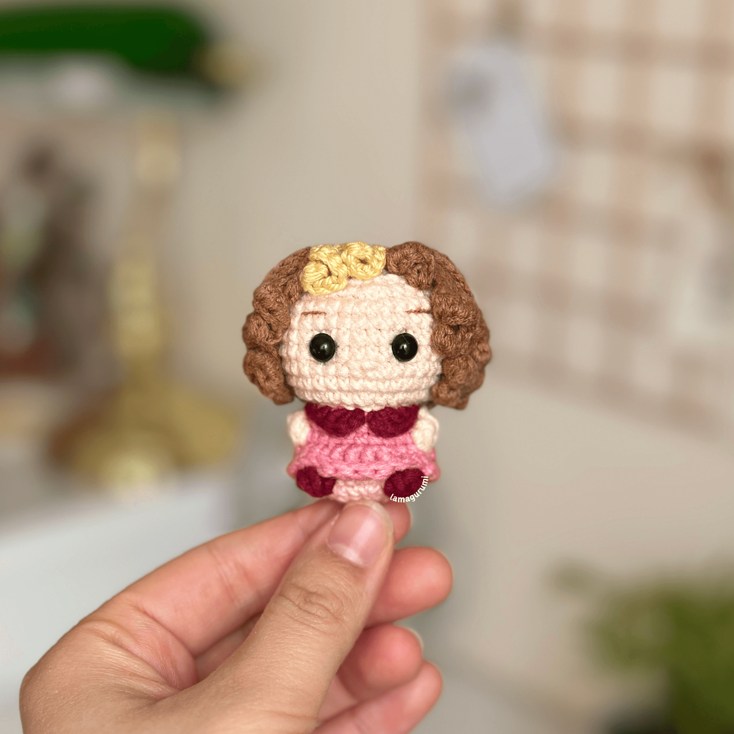 Crochet Pattern for Witch in Pink Clothes Amigurumi (PDF) (English)