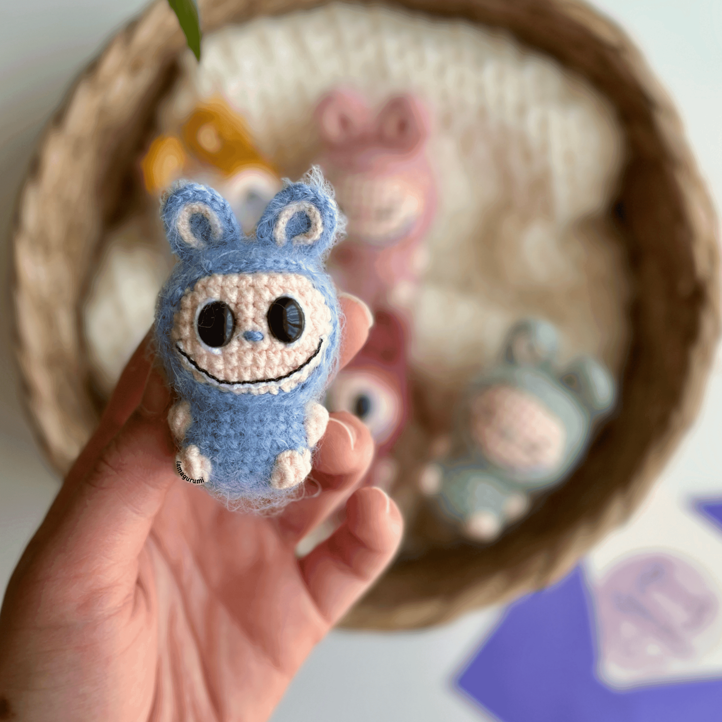Crochet Pattern for Cute Fang-toothed Buddy Amigurumi (PDF) (English)