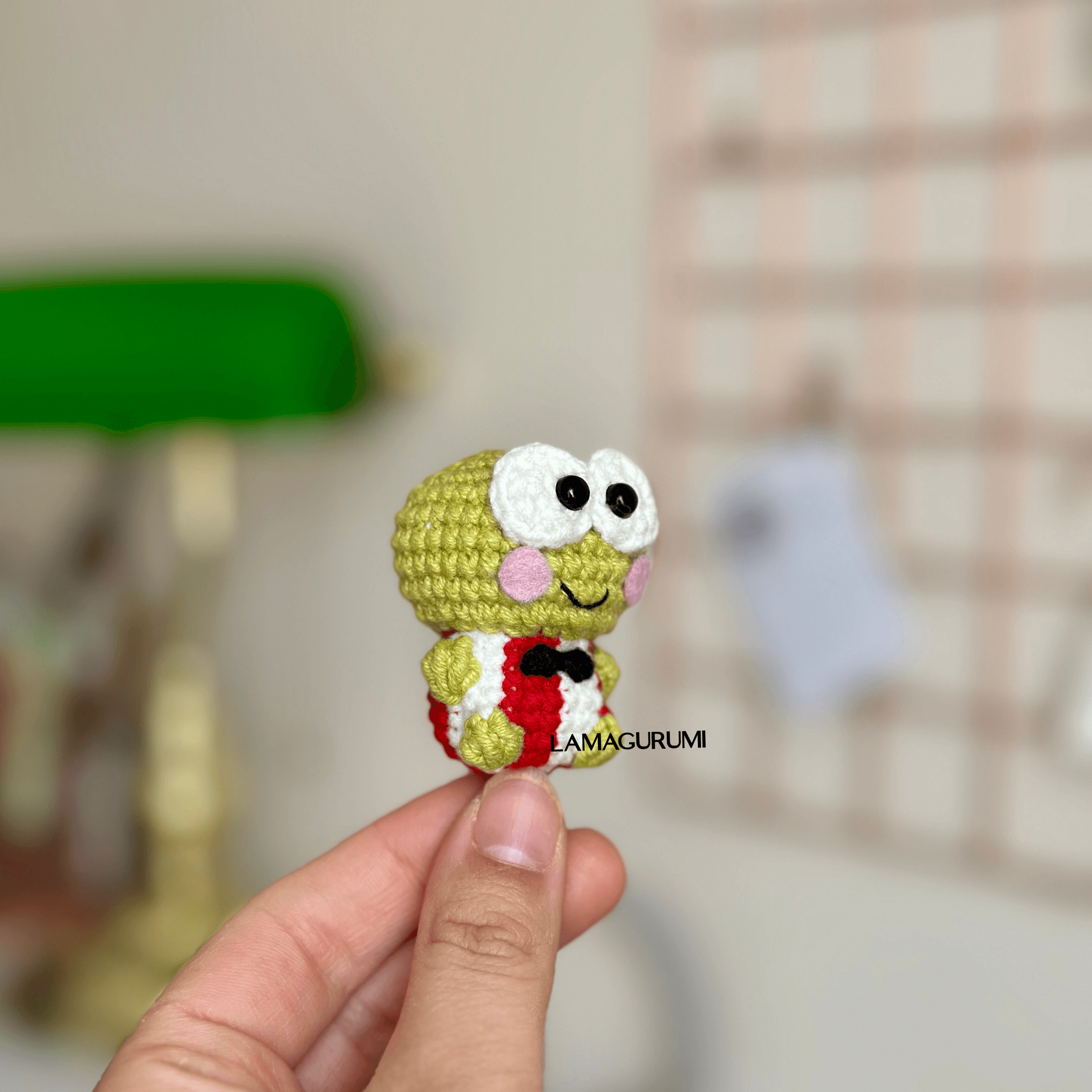 Crochet Pattern for Cheeky Frog Amigurumi (English) (PDF)