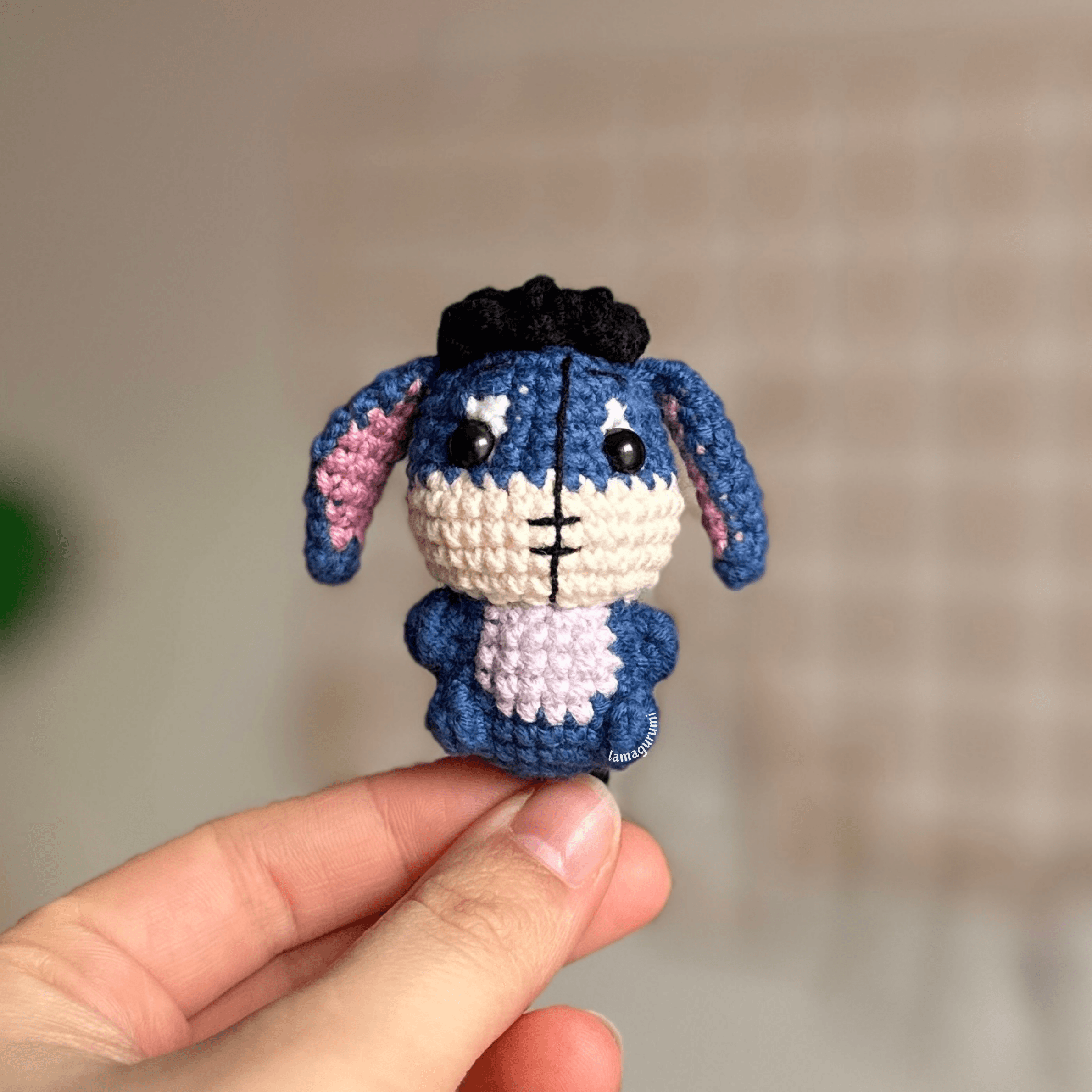 Crochet Pattern for Melancholic Donkey Amigurumi (PDF) (English)