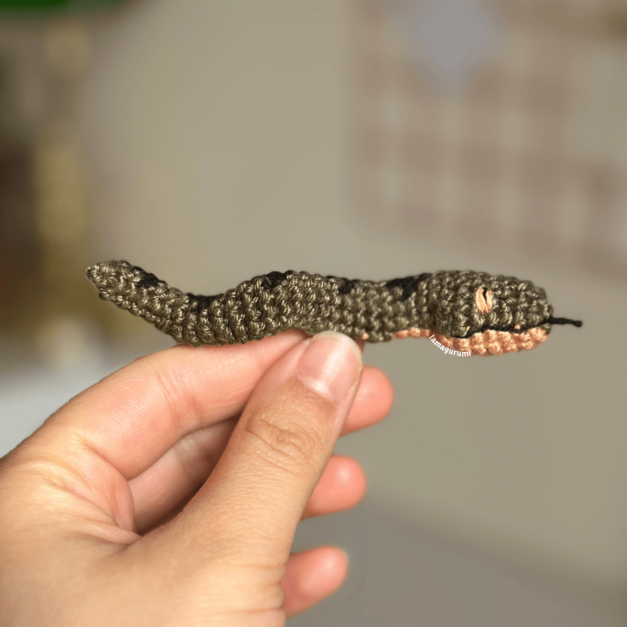 Crochet Pattern for Dark Wizard & Snake Amigurumi (PDF) (English)