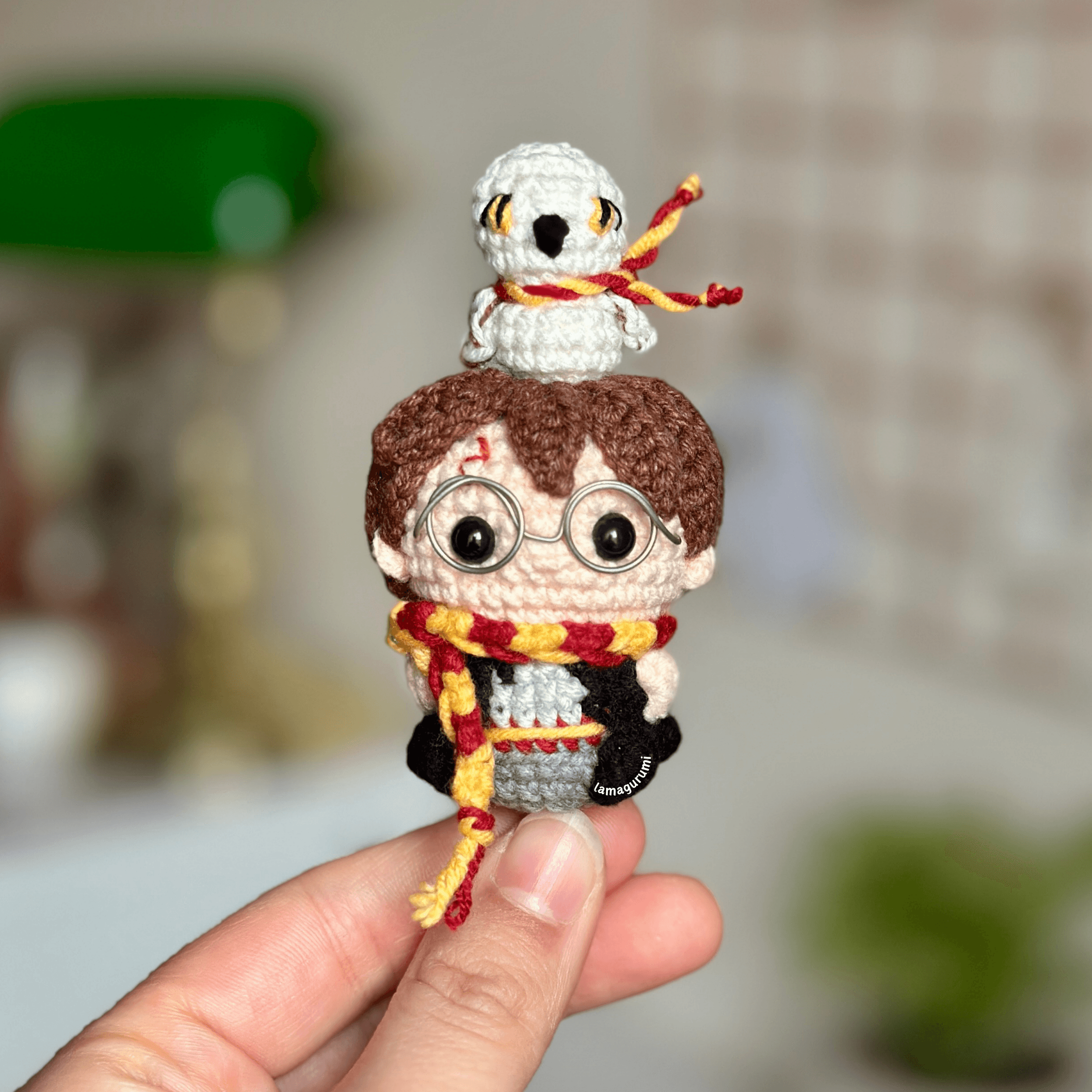 Crochet Pattern for Wizard Boy & Owl Amigurumi (PDF) (English)