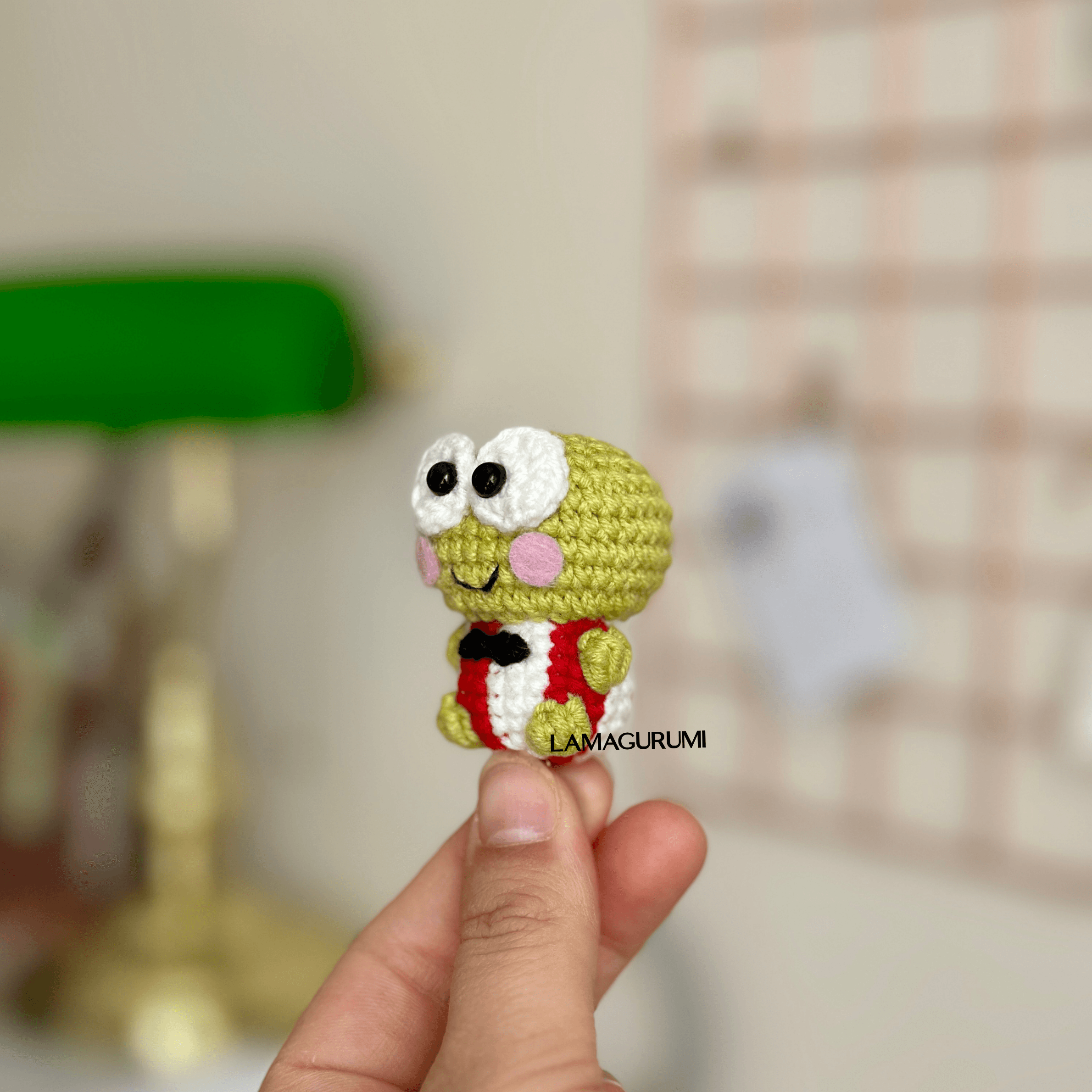 Crochet Pattern for Cheeky Frog Amigurumi (English) (PDF)