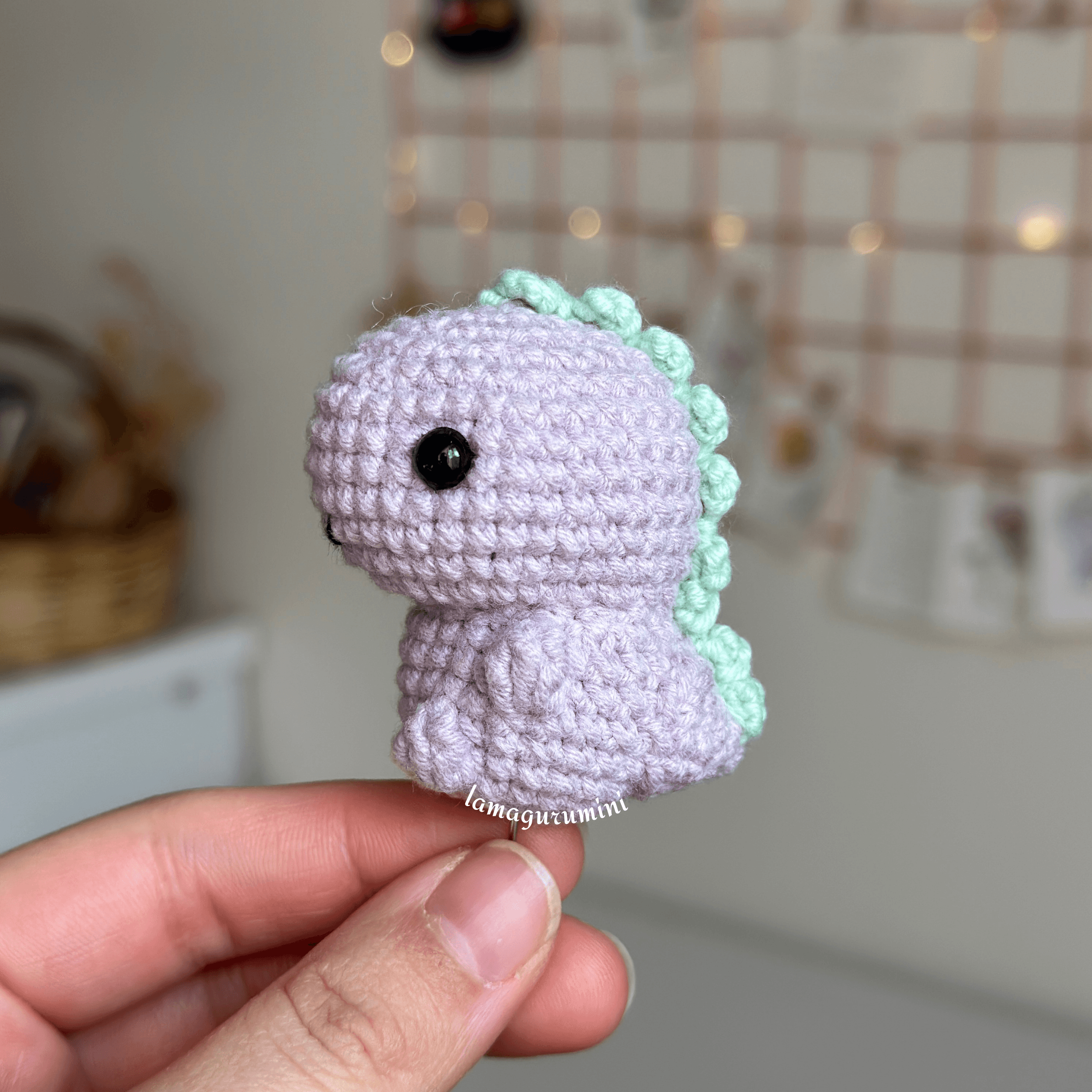 Baby Dinosaur Low-Sew Amigurumi Crochet Pattern (PDF) (English)