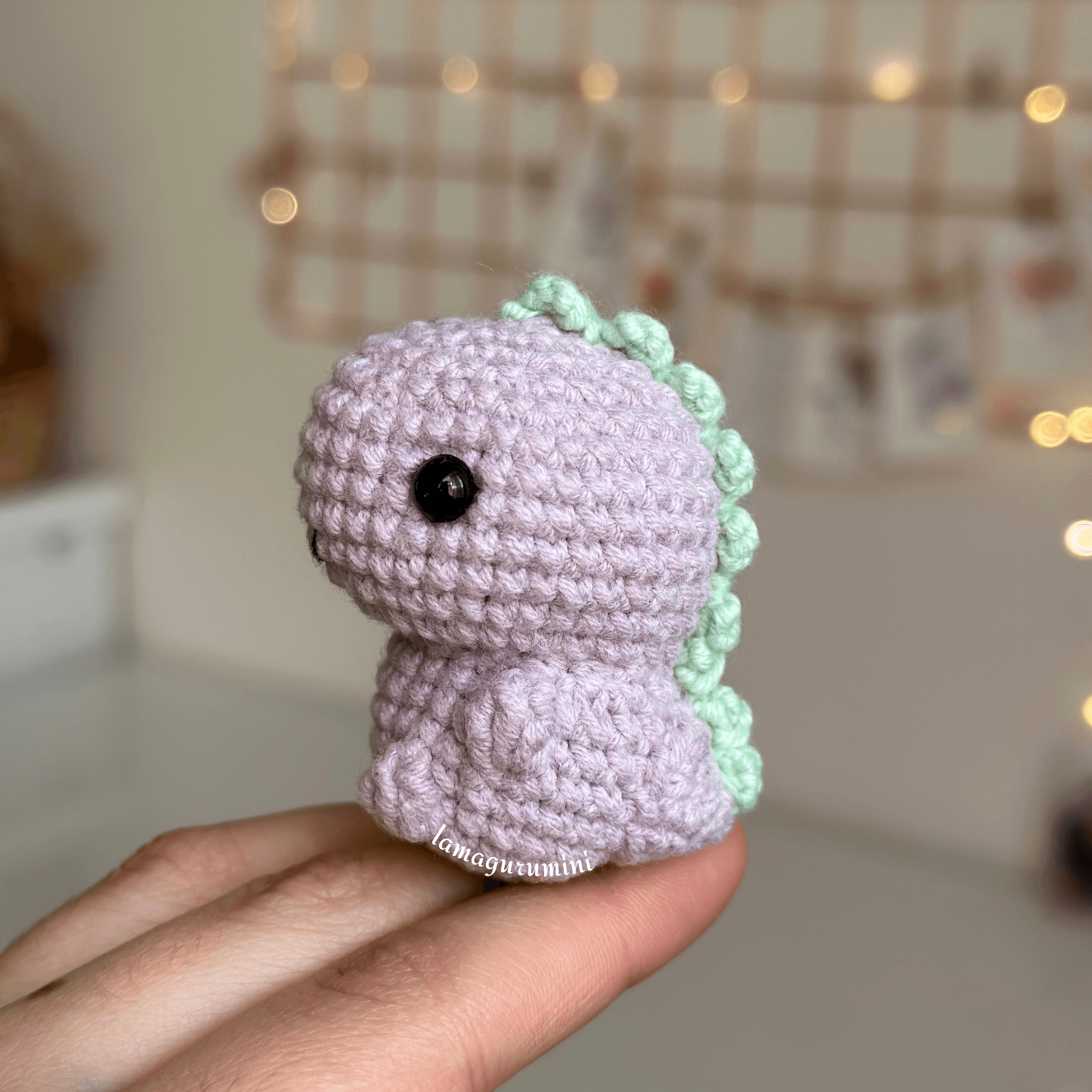 Baby Dinosaur Low-Sew Amigurumi Crochet Pattern (PDF) (English)