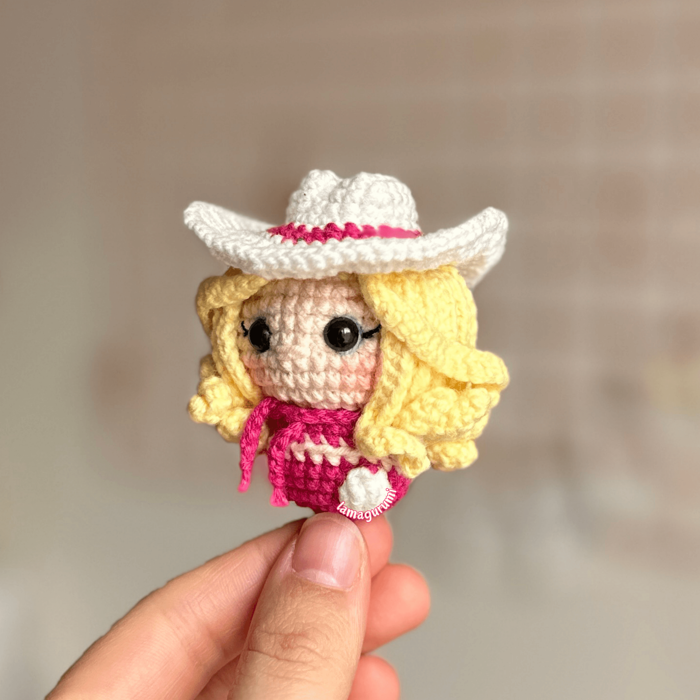 Crochet Pattern for Baby Cowgirl Fashion Doll Amigurumi (PDF) (English)