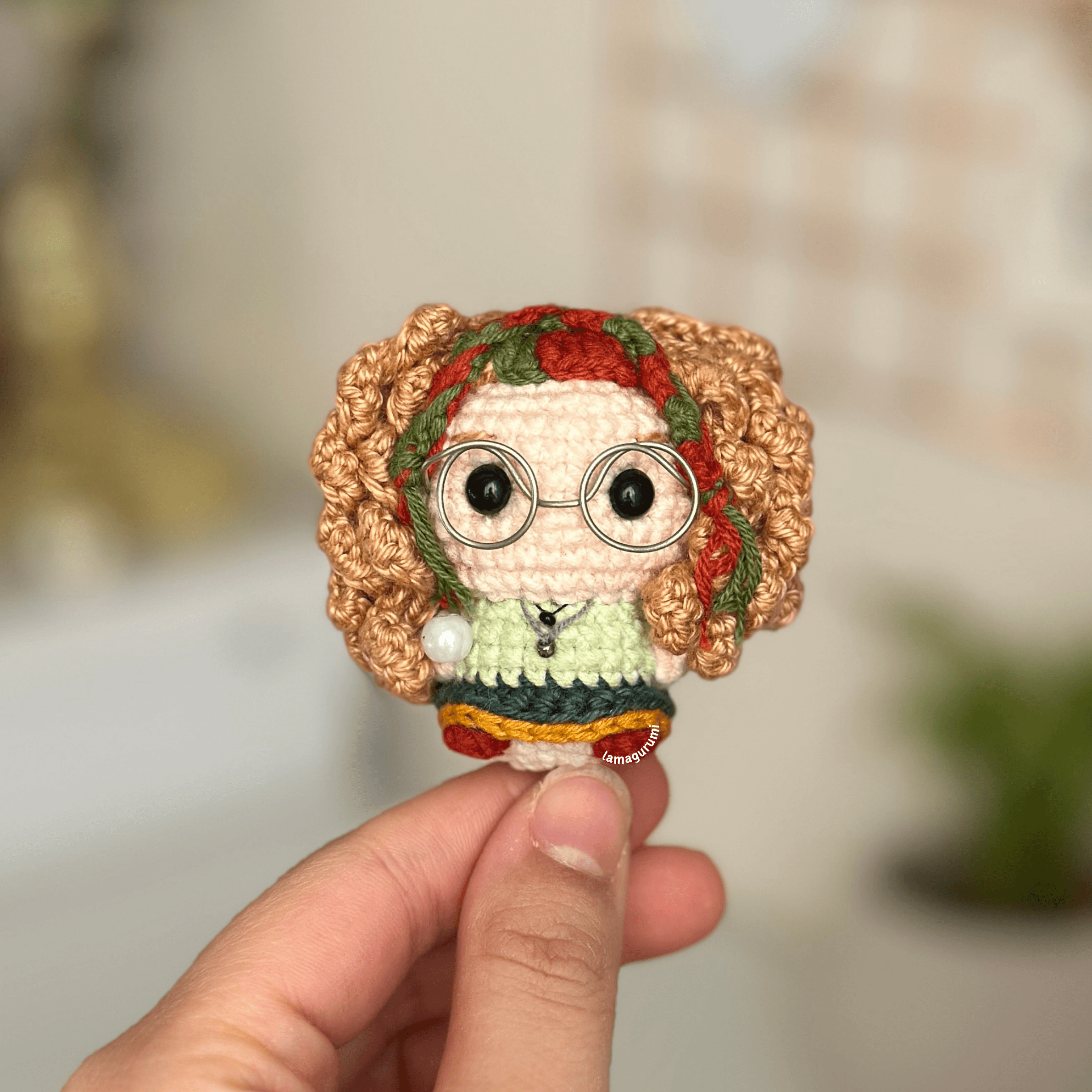 Crochet Pattern for Witch with a Crystal Ball Amigurumi (PDF) (English)