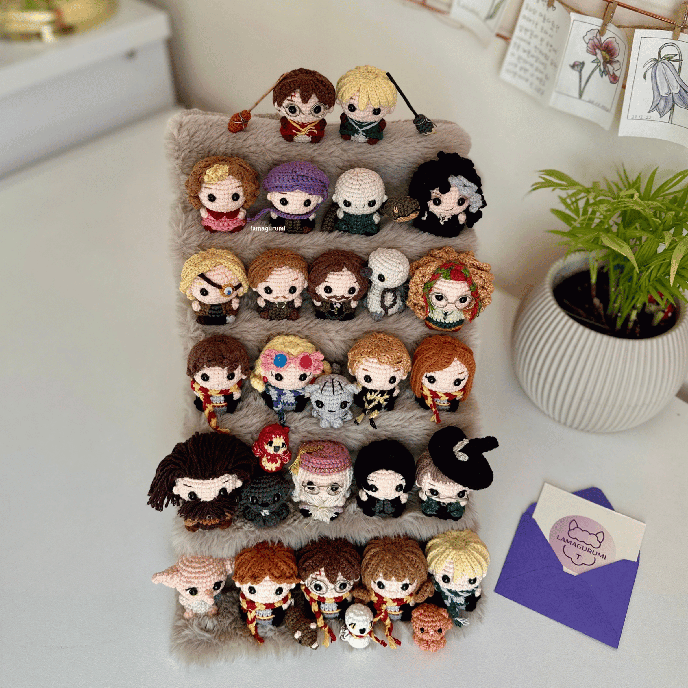 Bundle 30in1 PDF Low-sew Crochet Pattern Wizard Boy Amigurumi Set
