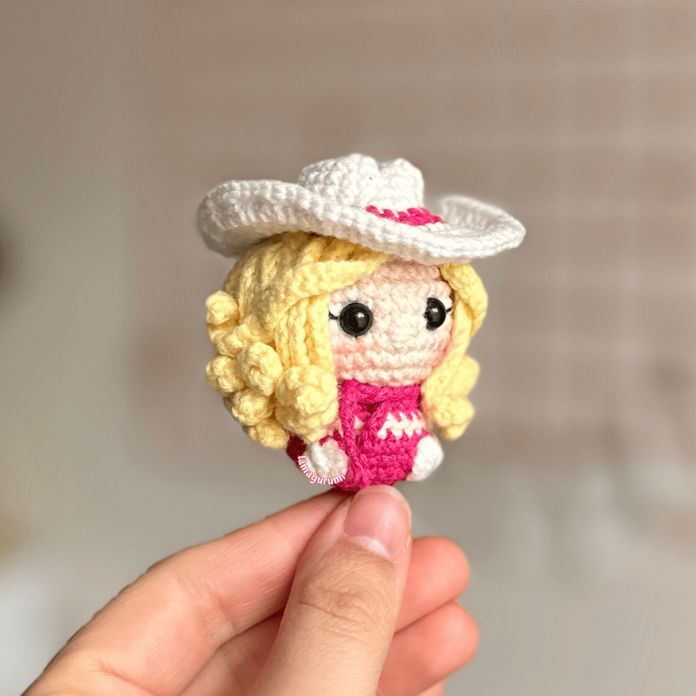 Crochet Pattern for Baby Cowgirl Fashion Doll Amigurumi (PDF) (English)