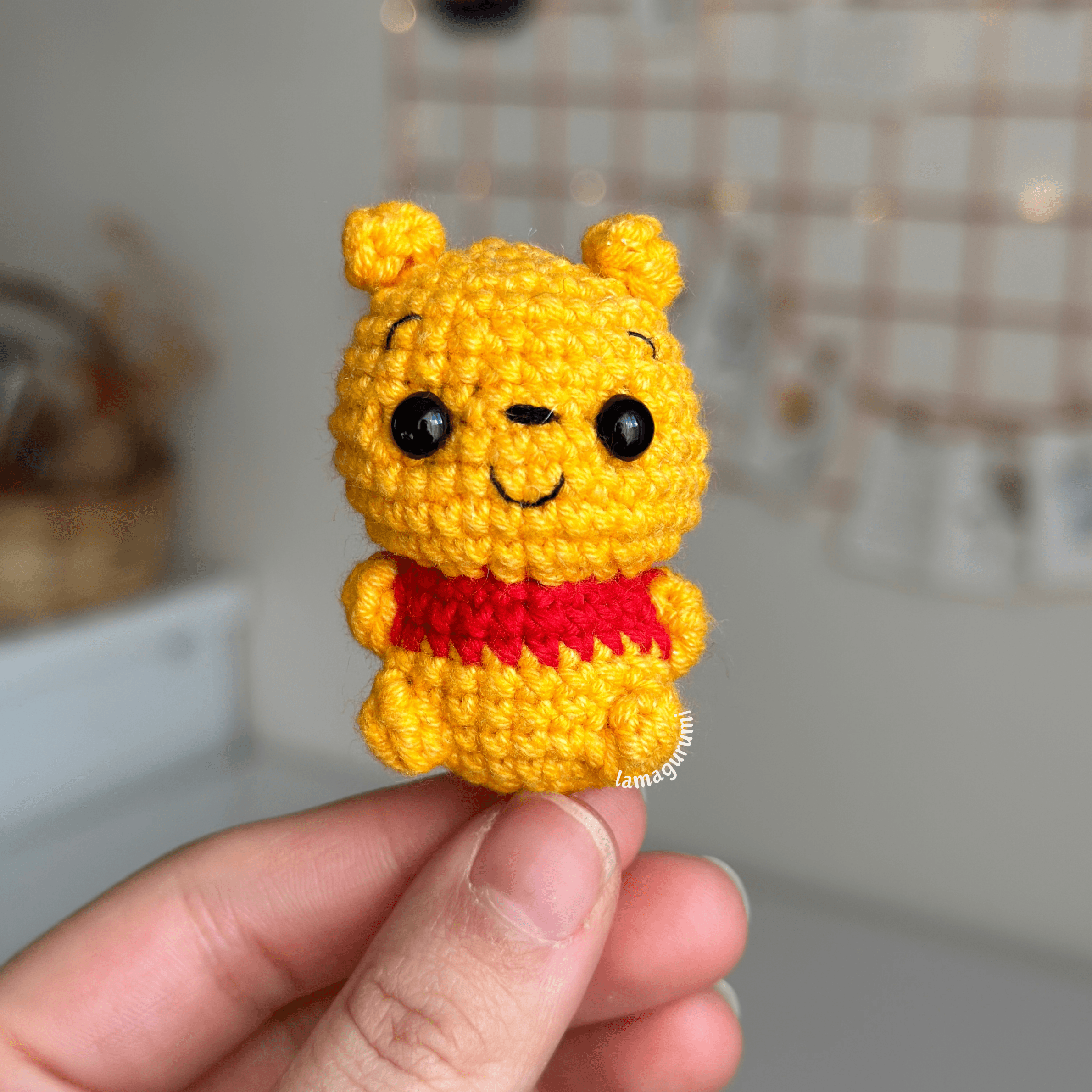 Crochet Pattern for Honey-Loving Bear and His Pot Amigurumi (PDF) (English)