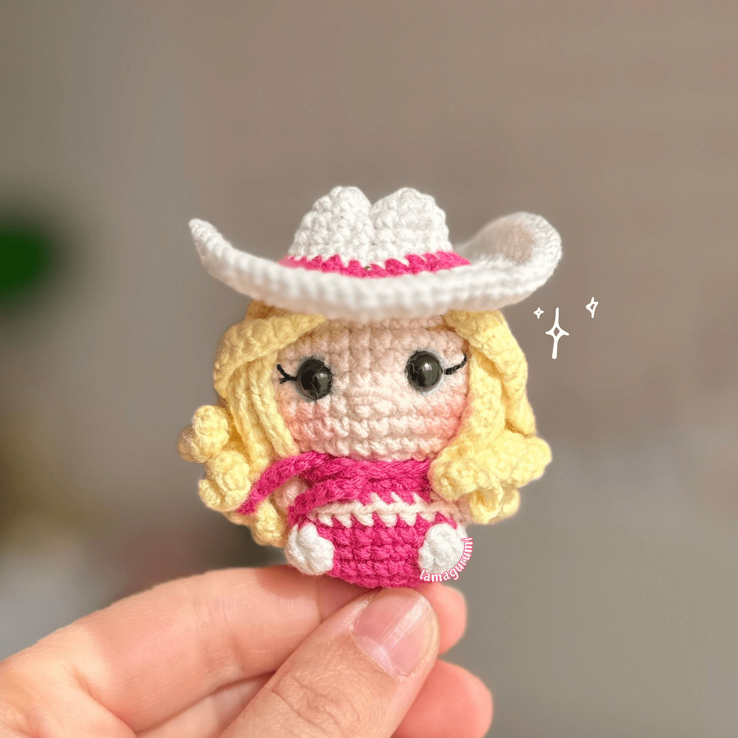 Crochet Pattern for Baby Cowgirl Fashion Doll Amigurumi (PDF) (English)