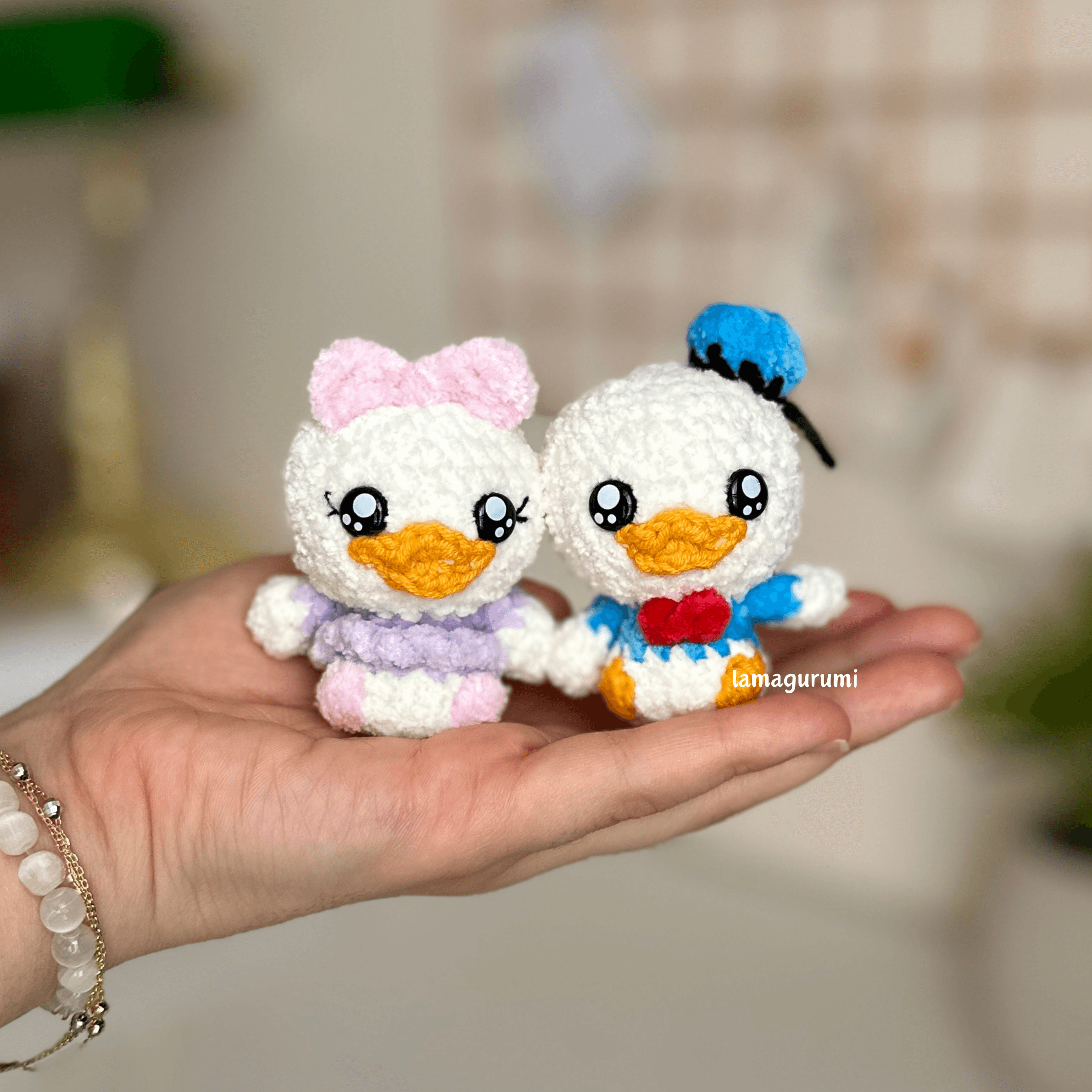 Crochet Pattern for Sweet Duck Couple Amigurumi (PDF) (English)