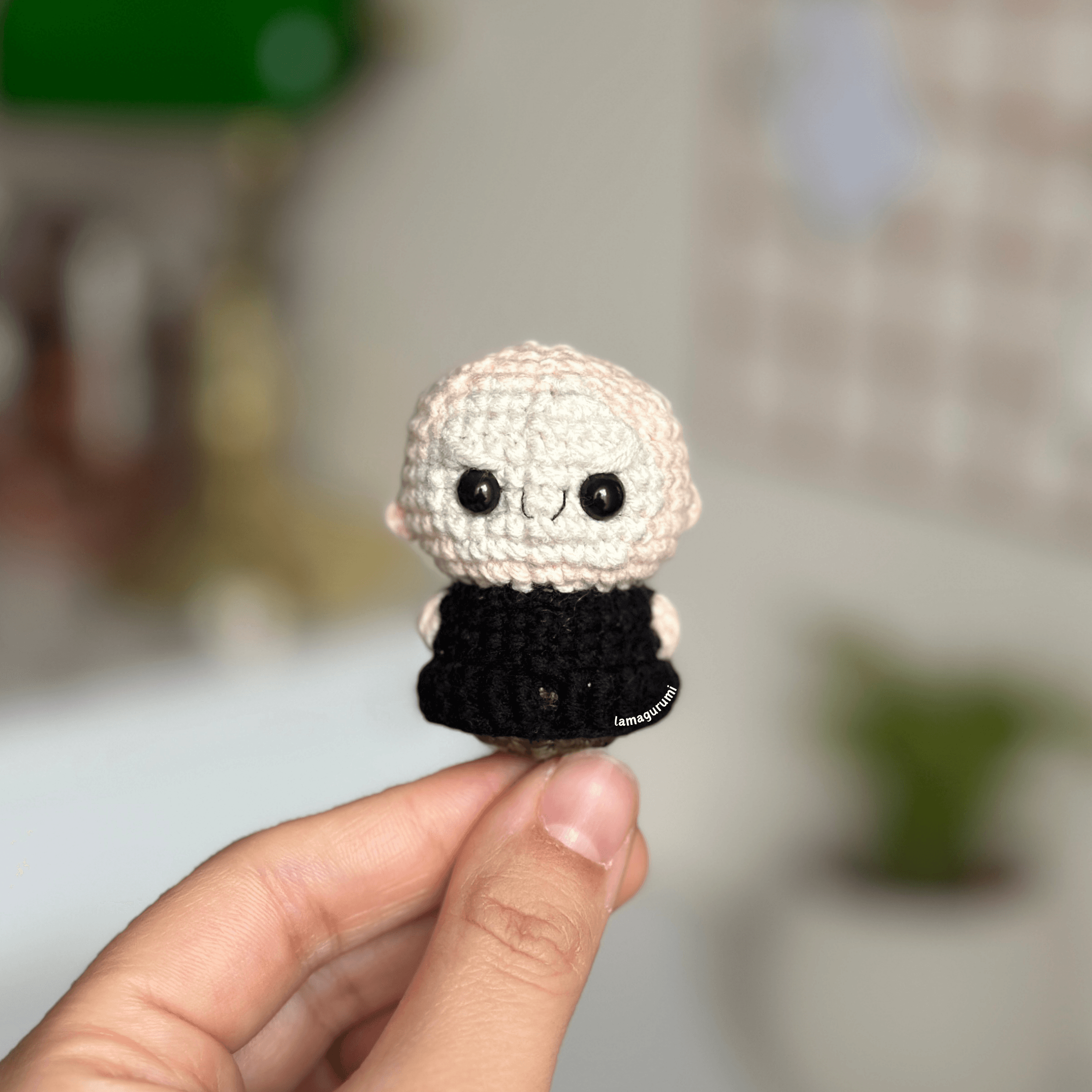 Crochet Pattern for Two-Faced Wizard Amigurumi (PDF) (English)