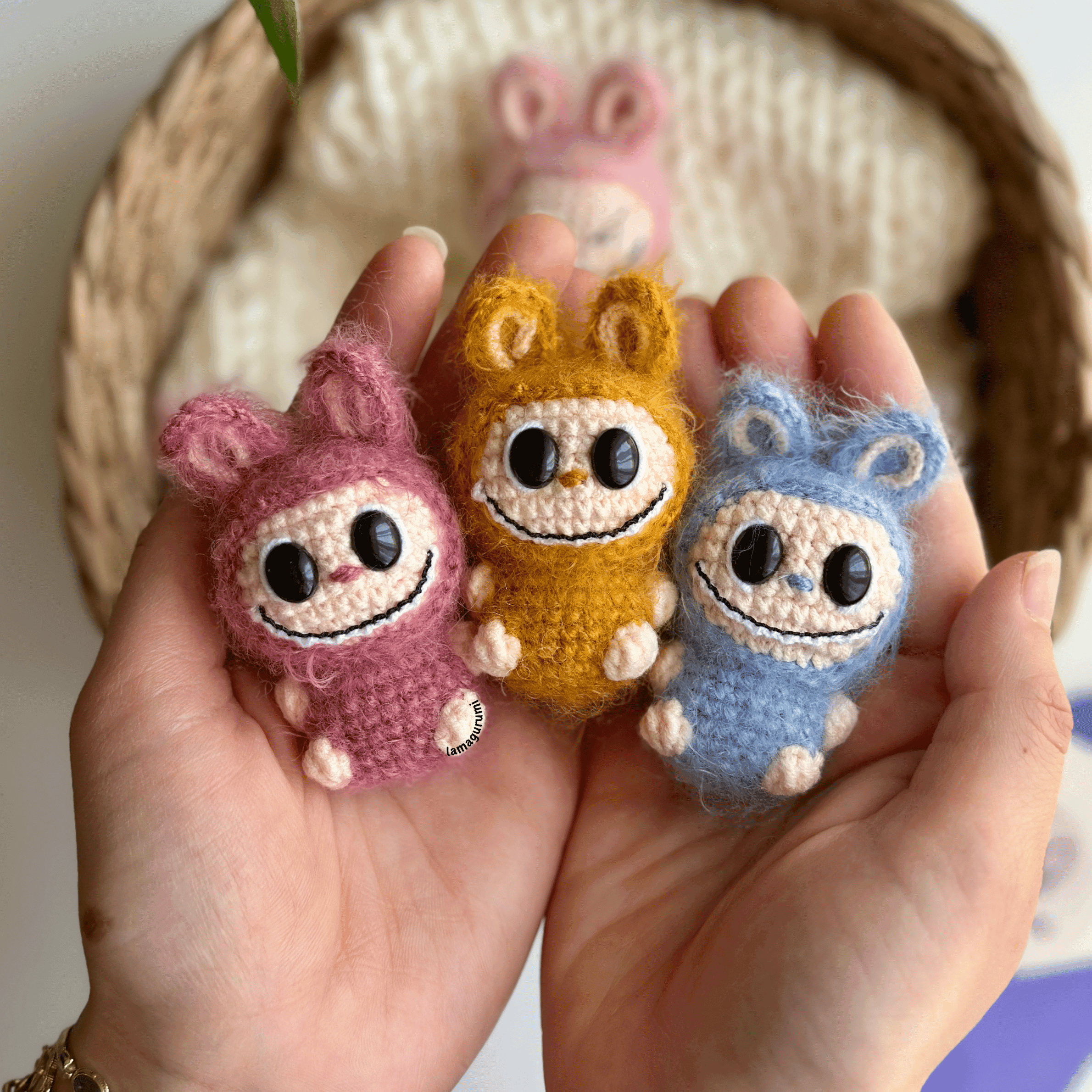 Crochet Pattern for Cute Fang-toothed Buddy Amigurumi (PDF) (English)