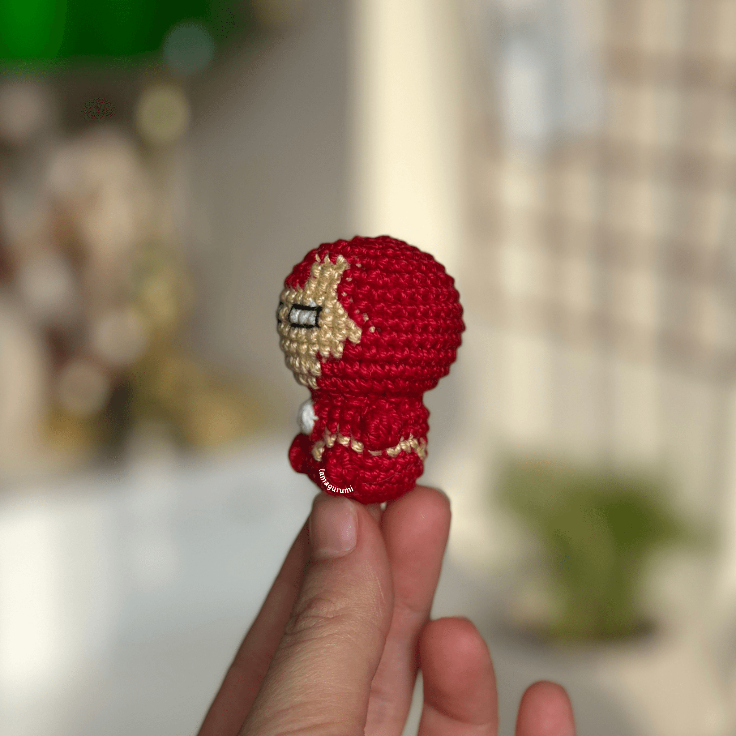 Crochet Pattern for Superhero Iron Amigurumi (English) (PDF)
