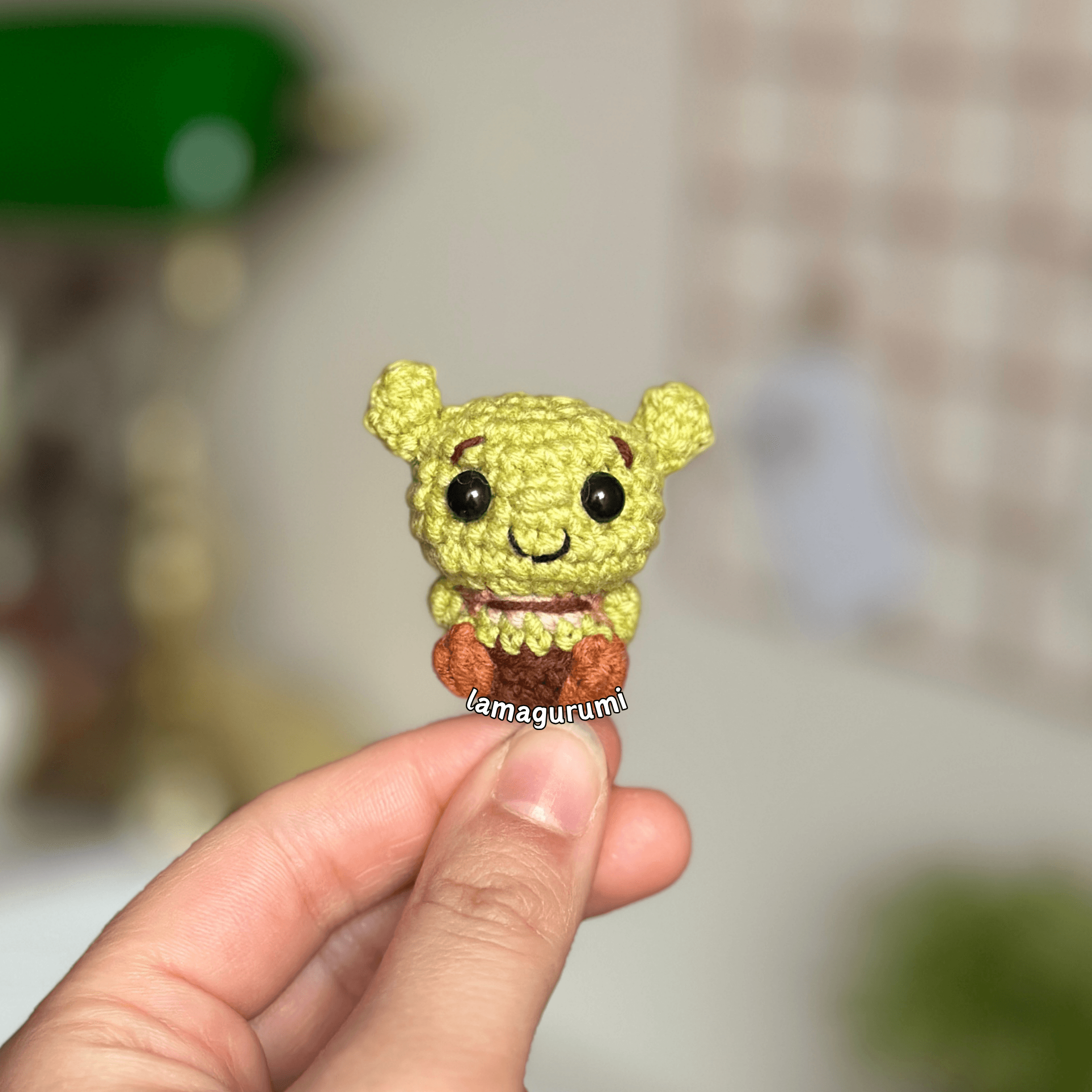 Low-Sew 3in1 Bundle PDF Amigurumi English Crochet Pattern Green Ogre Family