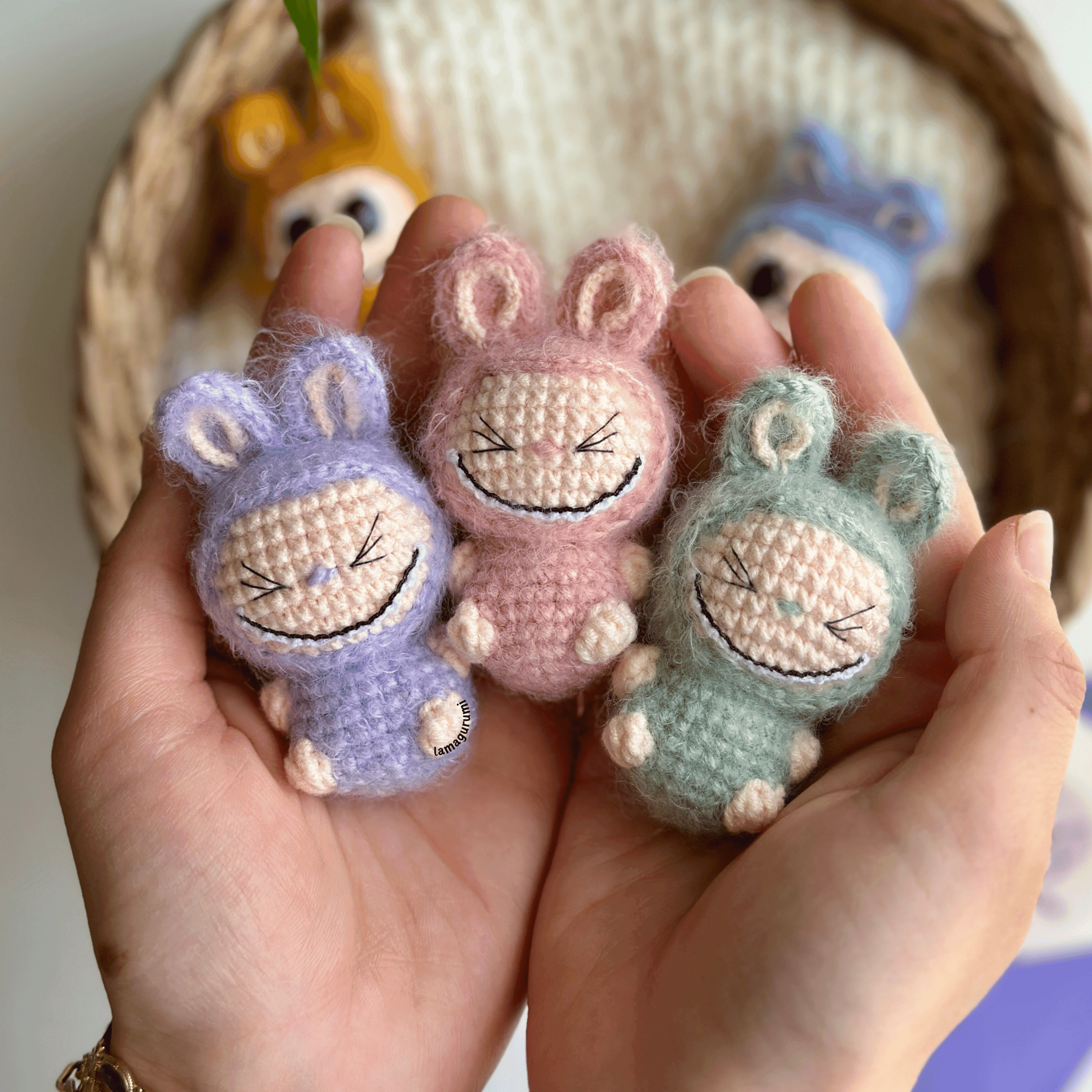 Crochet Pattern for Cute Fang-toothed Buddy Amigurumi (PDF) (English)