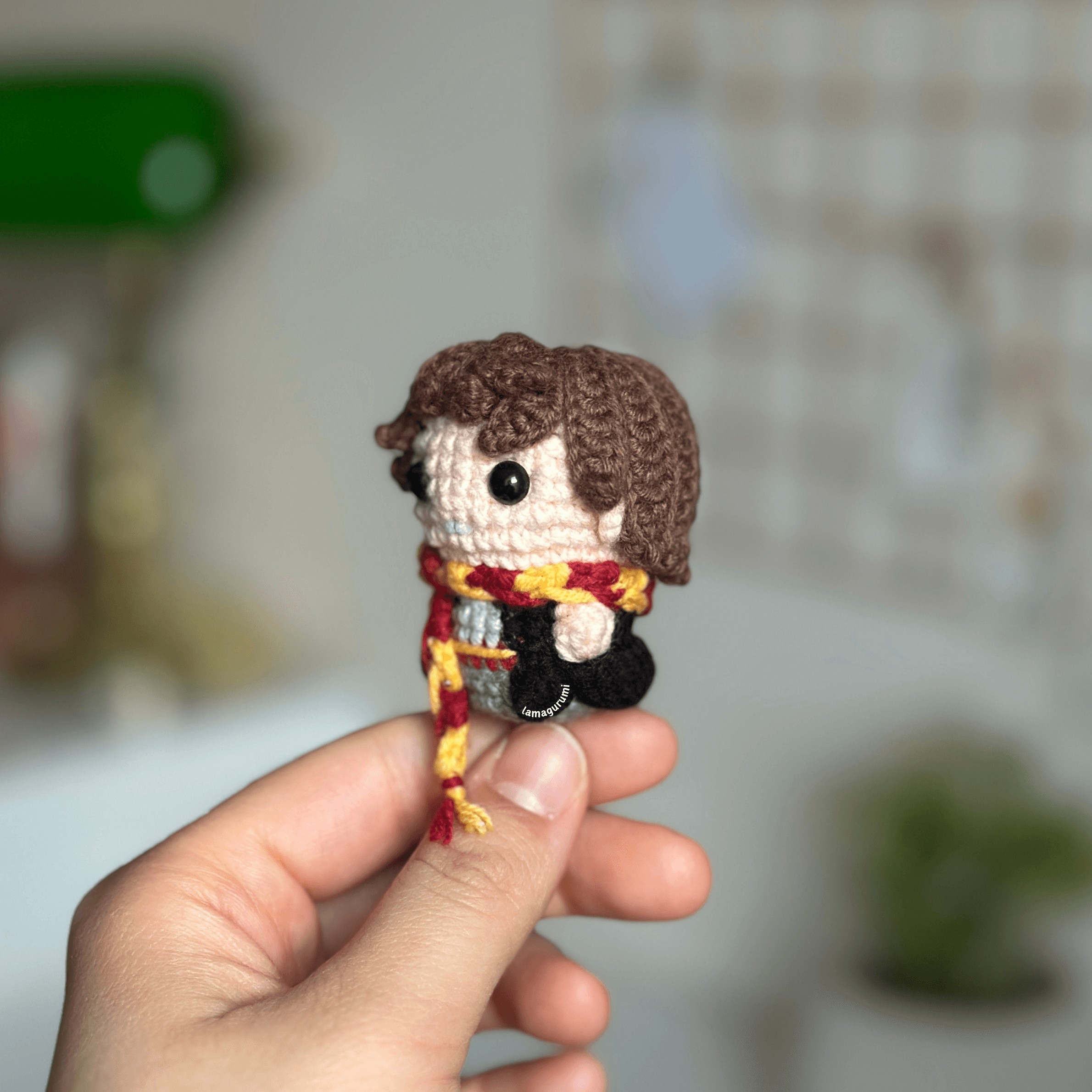 Crochet Pattern for Sword-Drawn Wizard Amigurumi (PDF) (English)