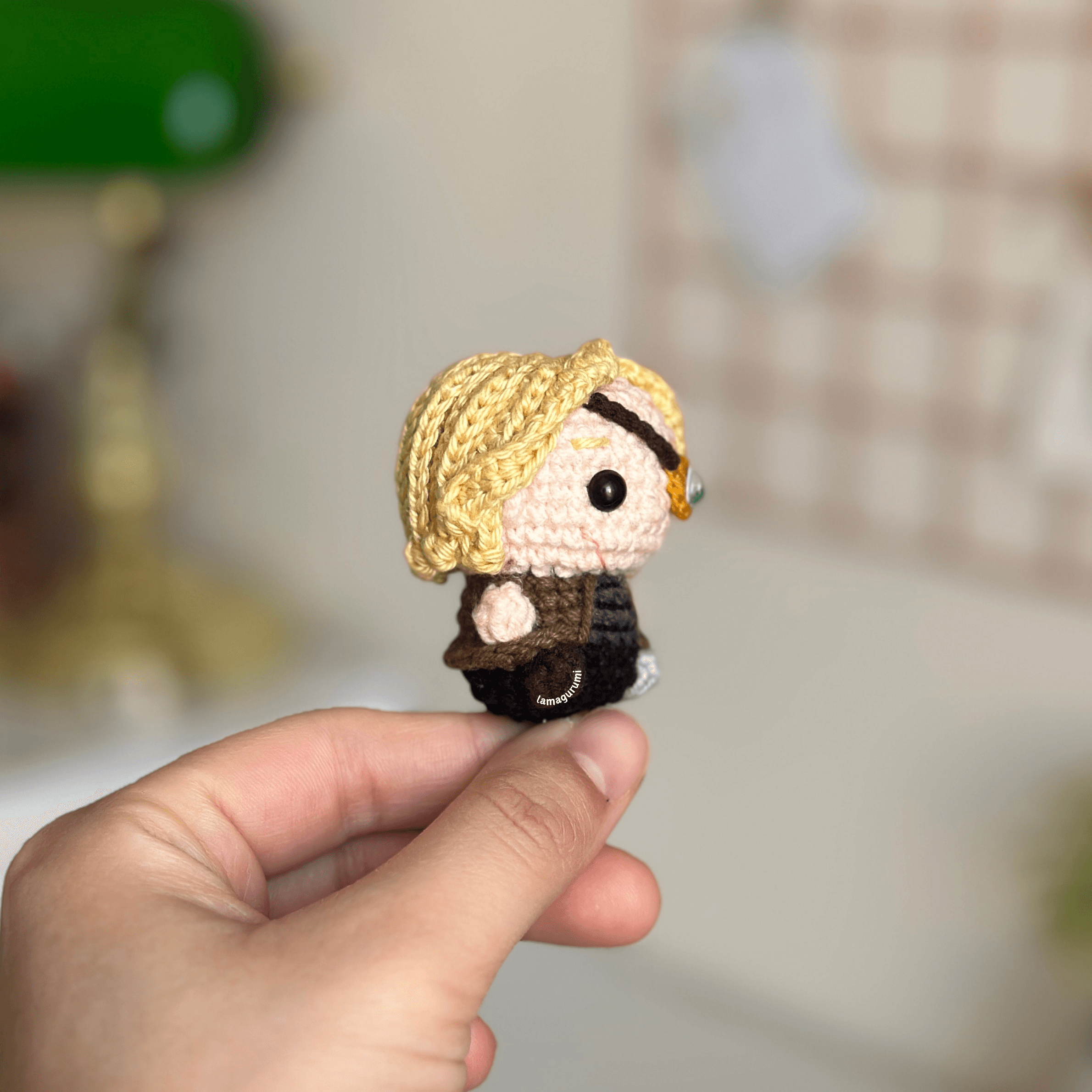 Crochet Pattern for One-Eyed Wizard Amigurumi (PDF) (English)