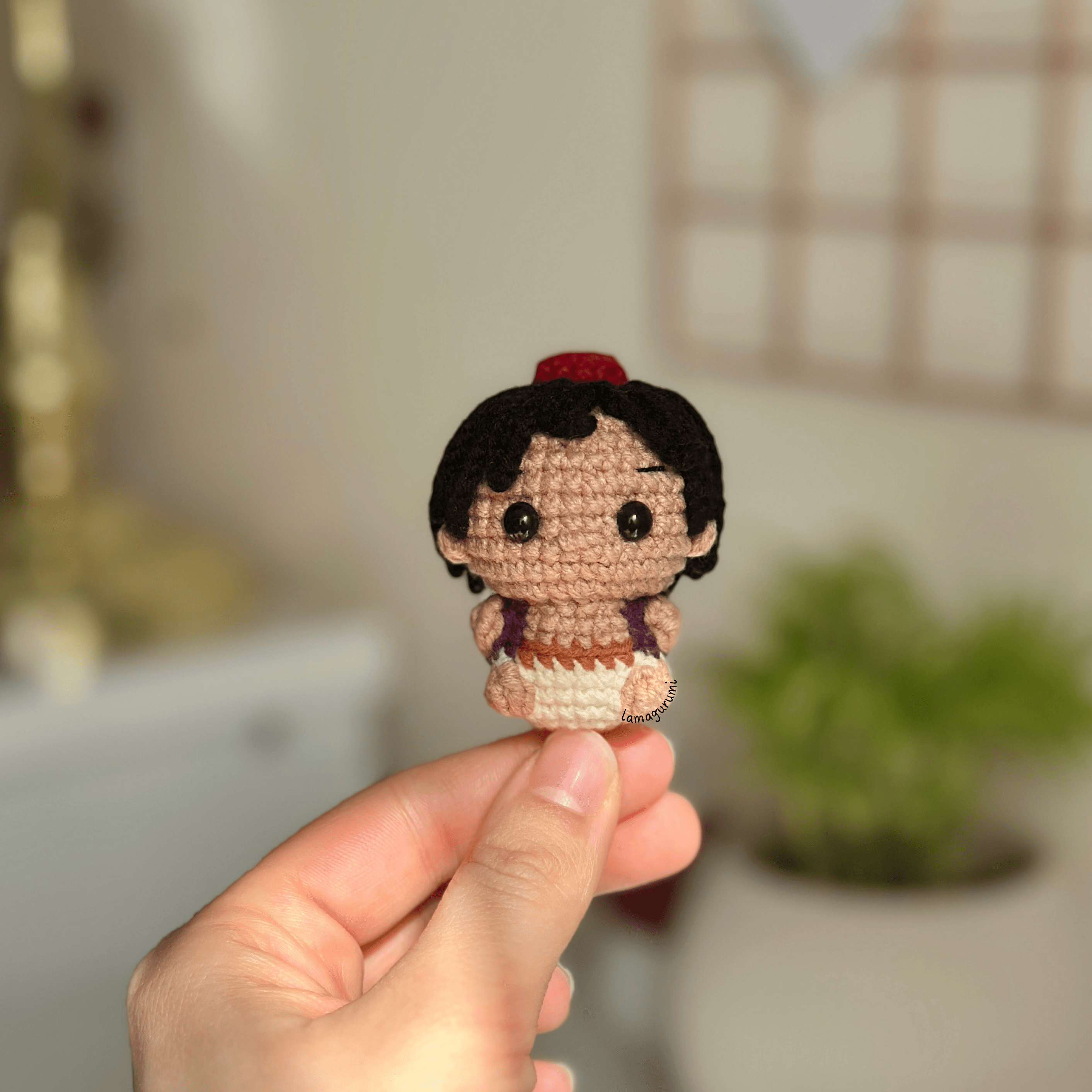 Crochet Pattern for magic Lamp boy, Cheeky monkey and Lamp spirit Amigurumi (PDF) (English)