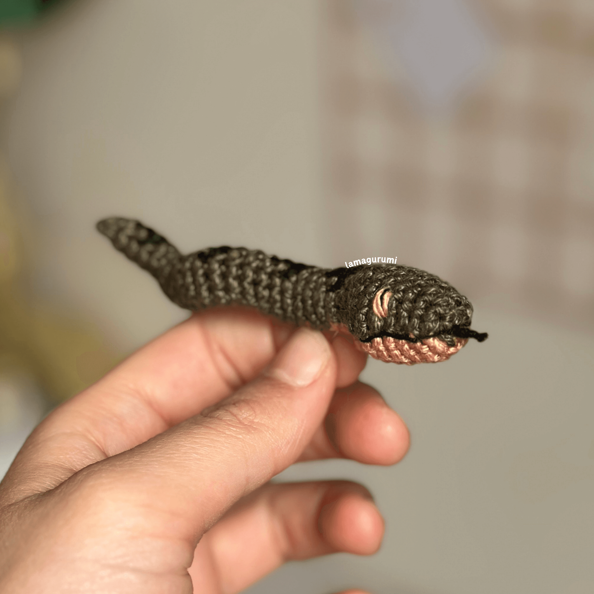 Crochet Pattern for Dark Wizard & Snake Amigurumi (PDF) (English)