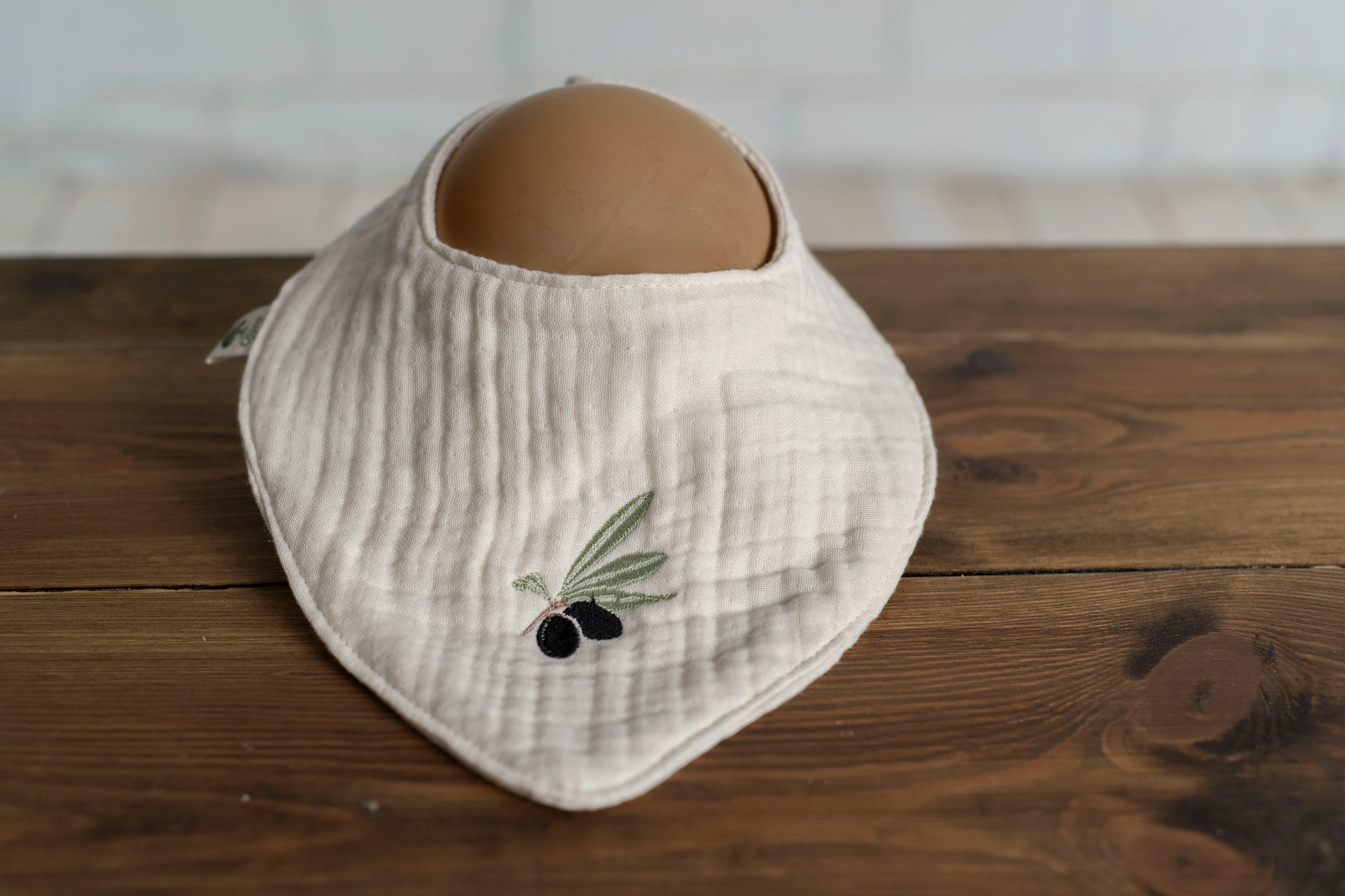 4 Kat Müslin Nakışlı Fular/Önlük