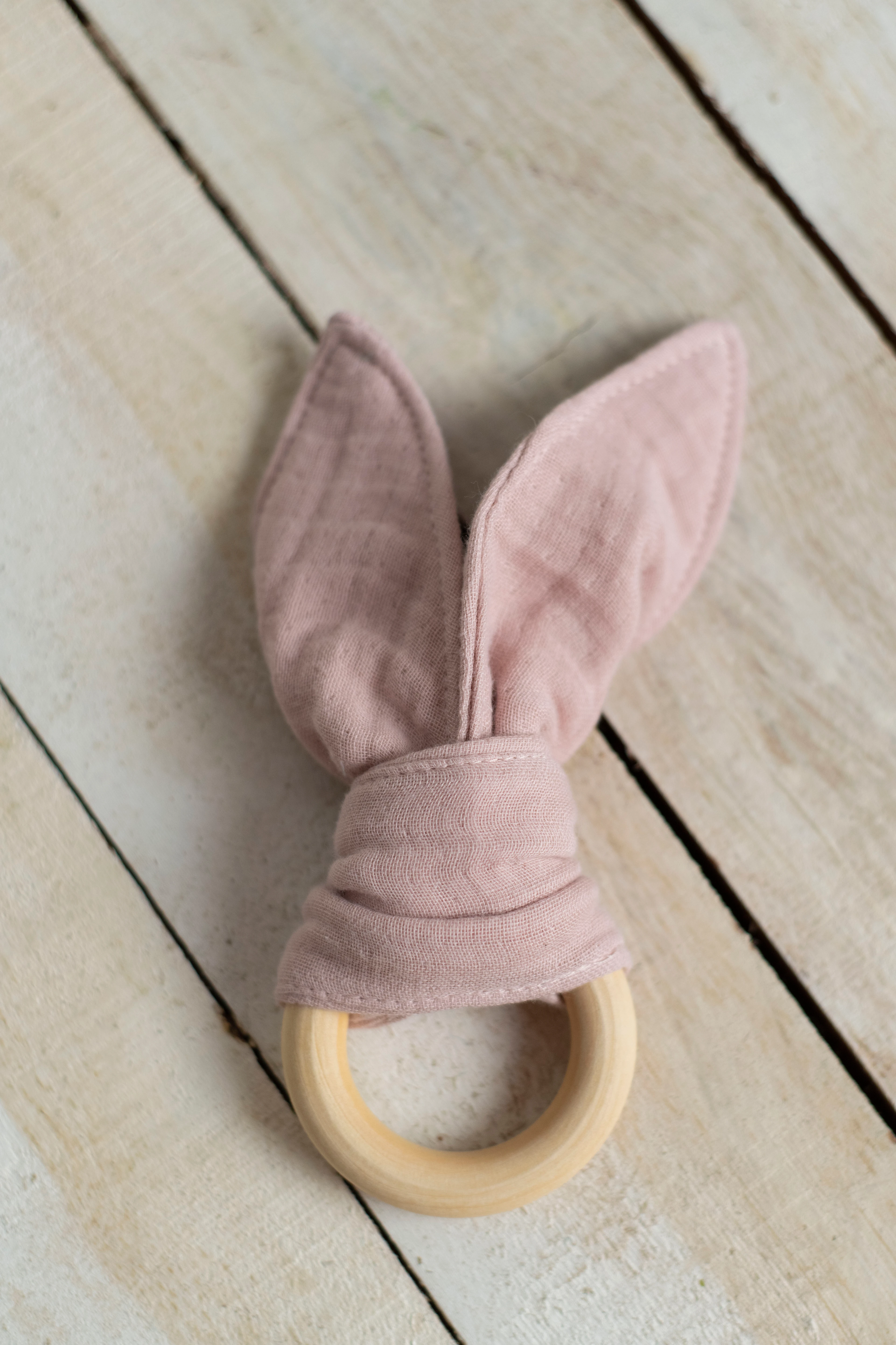 4 Kat Müslin Diş Kaşıma Aksesuarı - Pudra