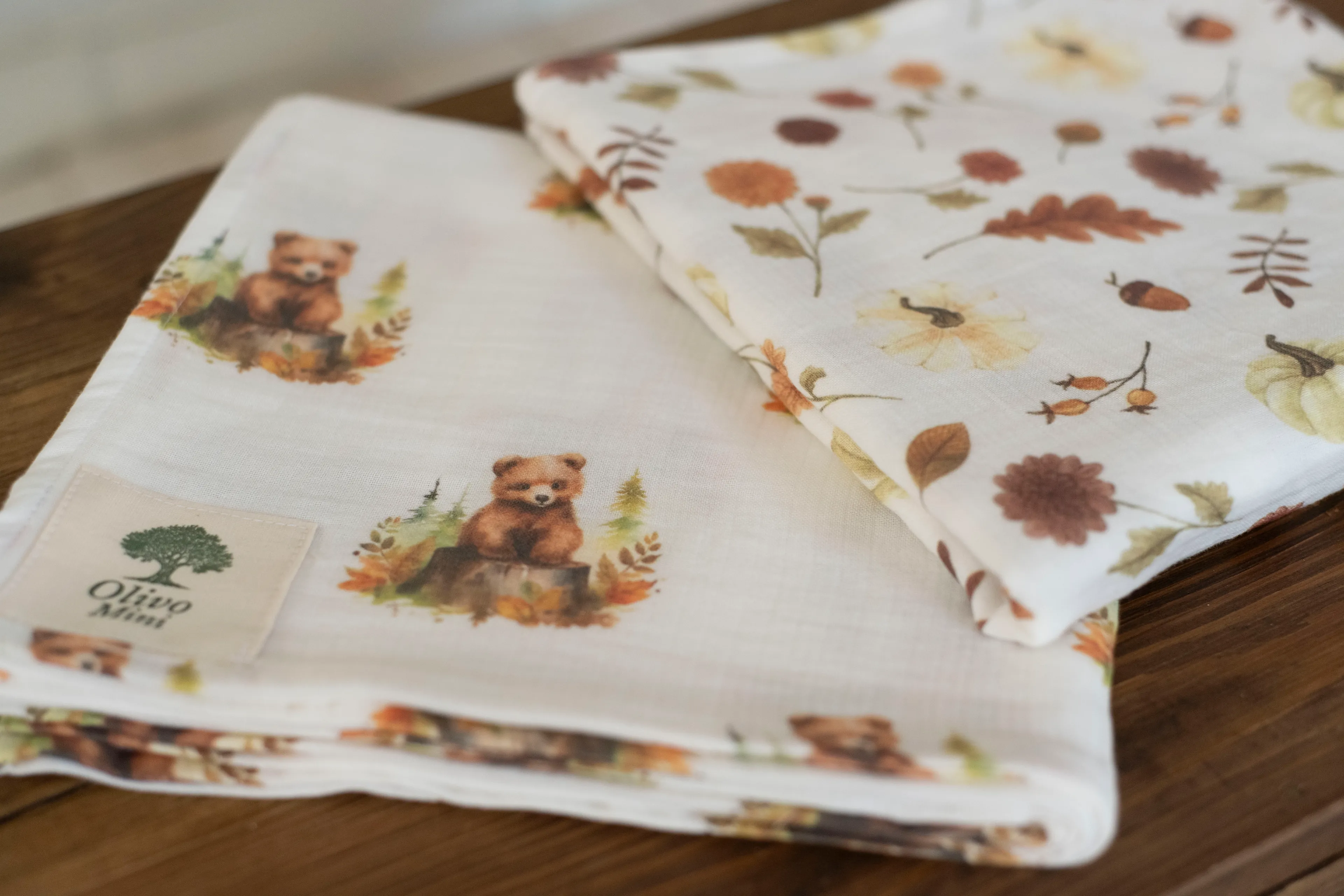 2 Kat Müslin Desenli Örtü