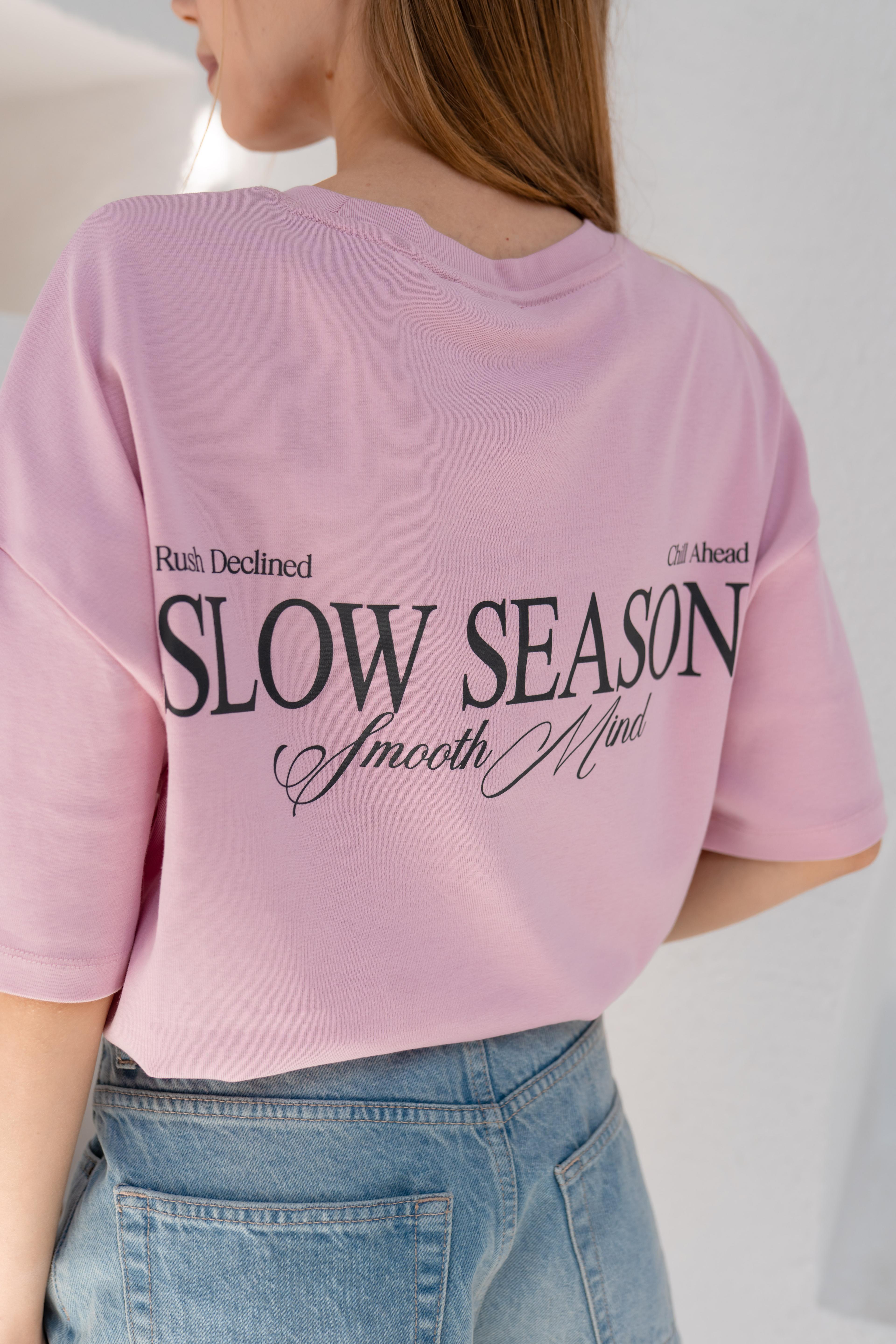 Slow Season Grafikli Oversize T-shirt