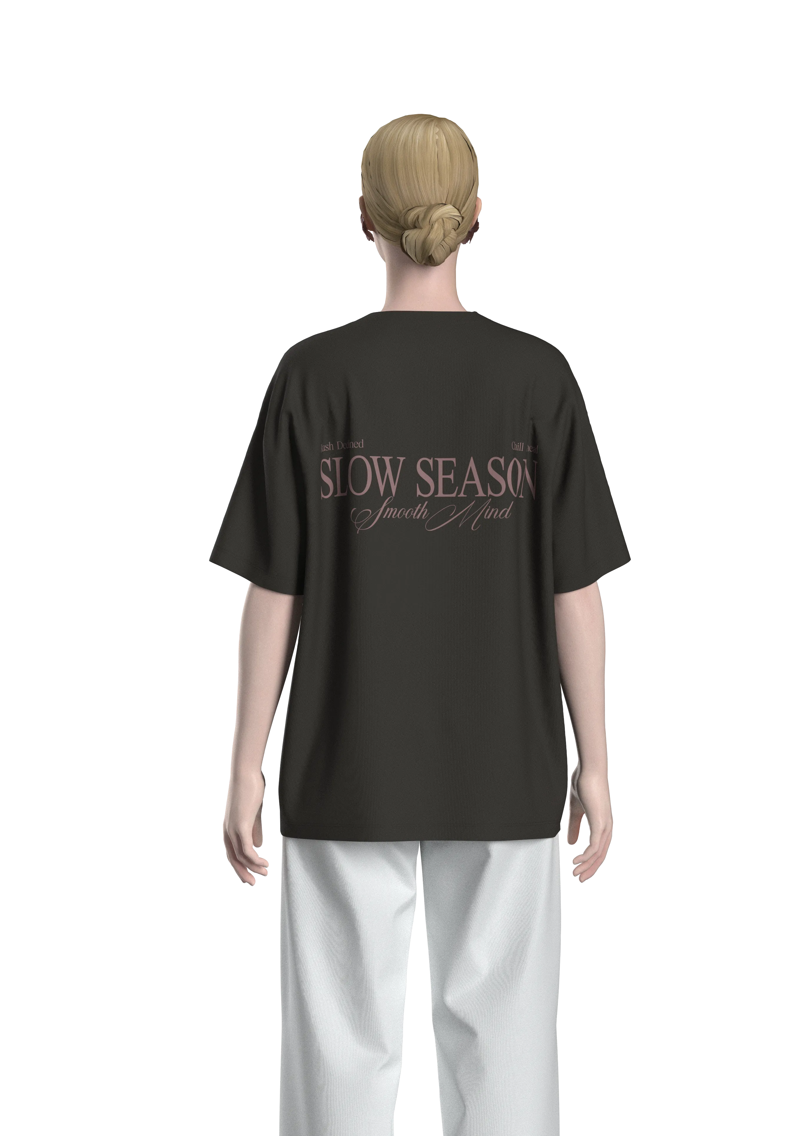 Slow Season Grafikli Oversize T-shirt