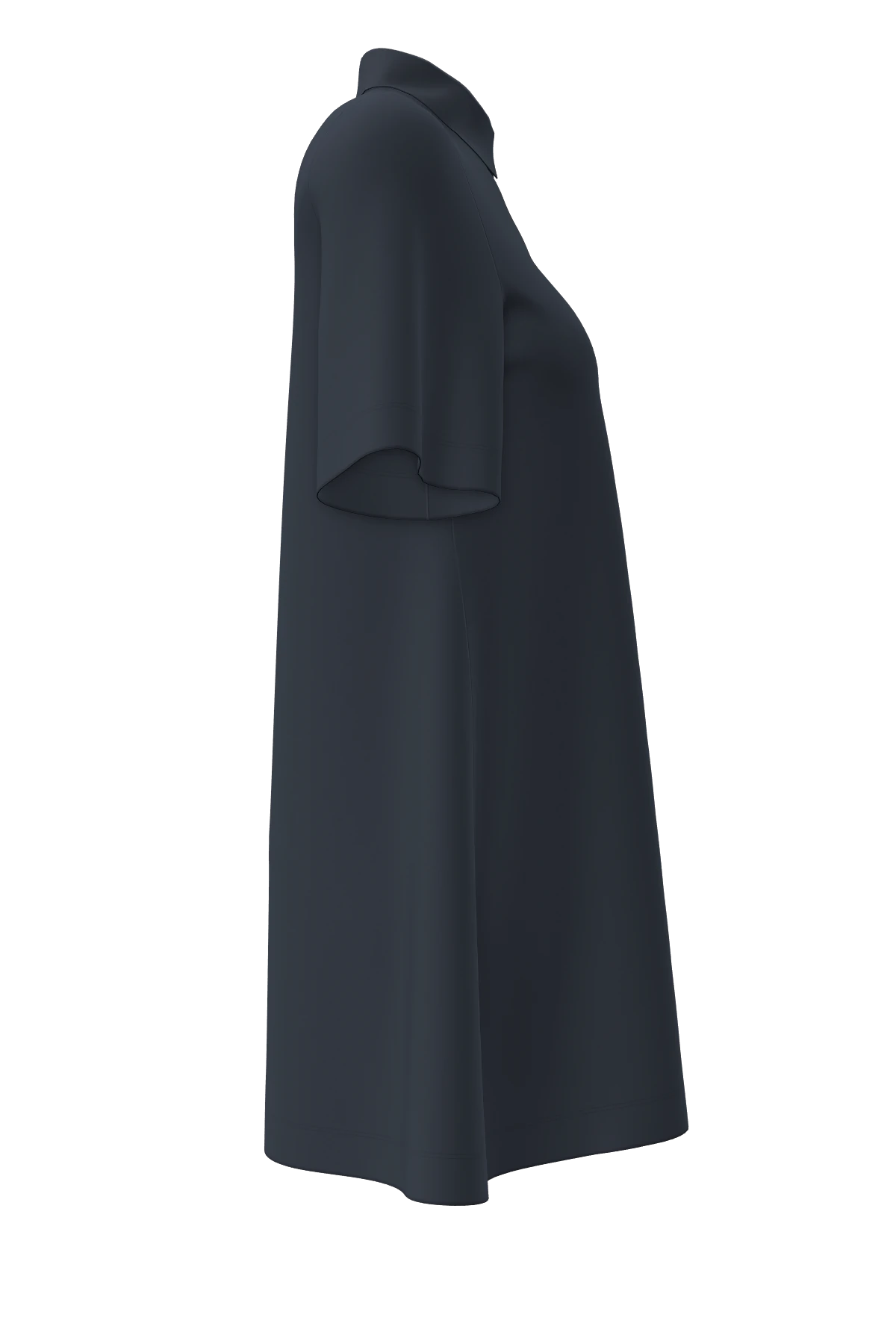 İNTERLOK OVERSIZE POLO ELBİSE