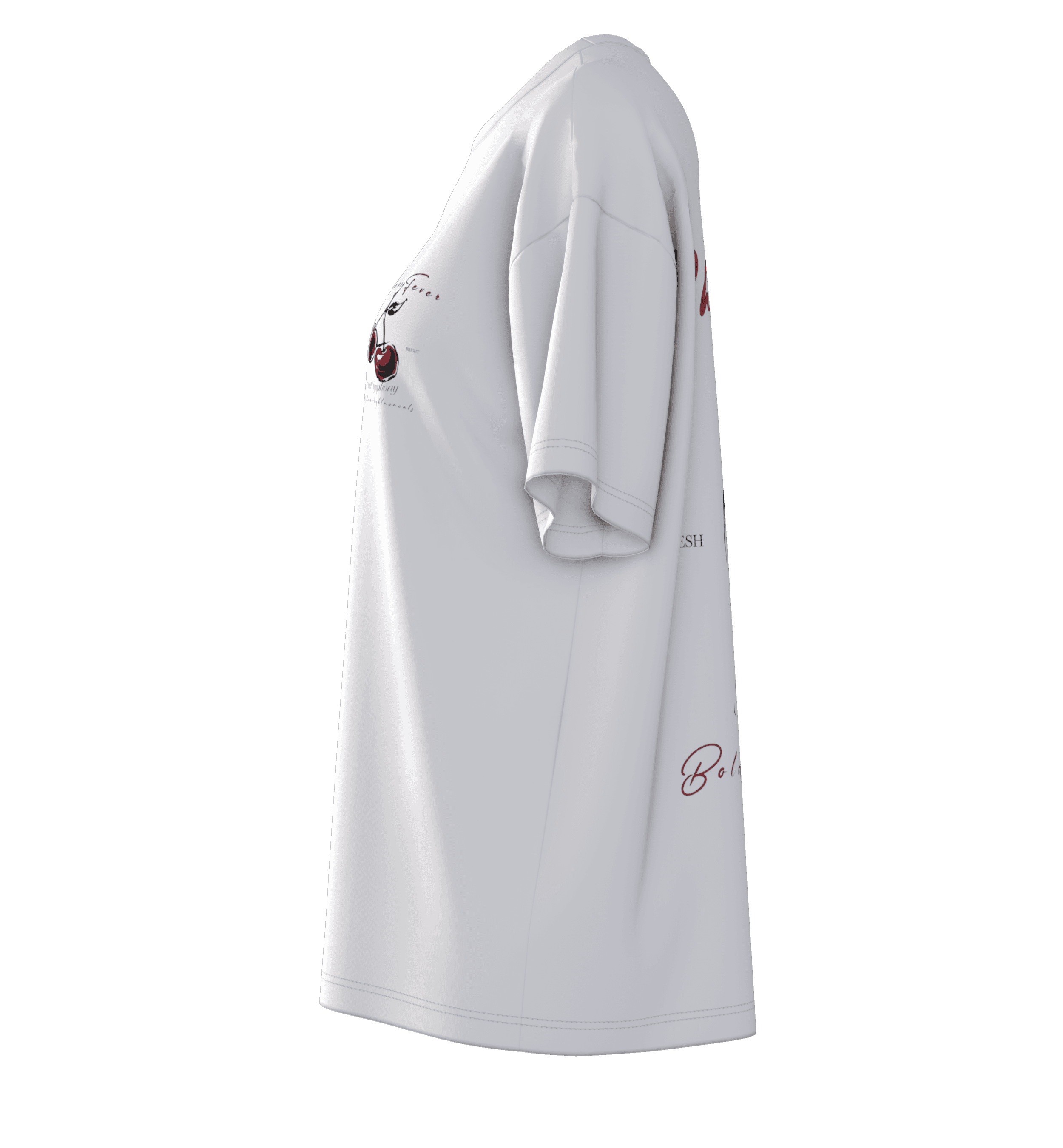 Cherry Forever Grafikli Oversize T-shirt