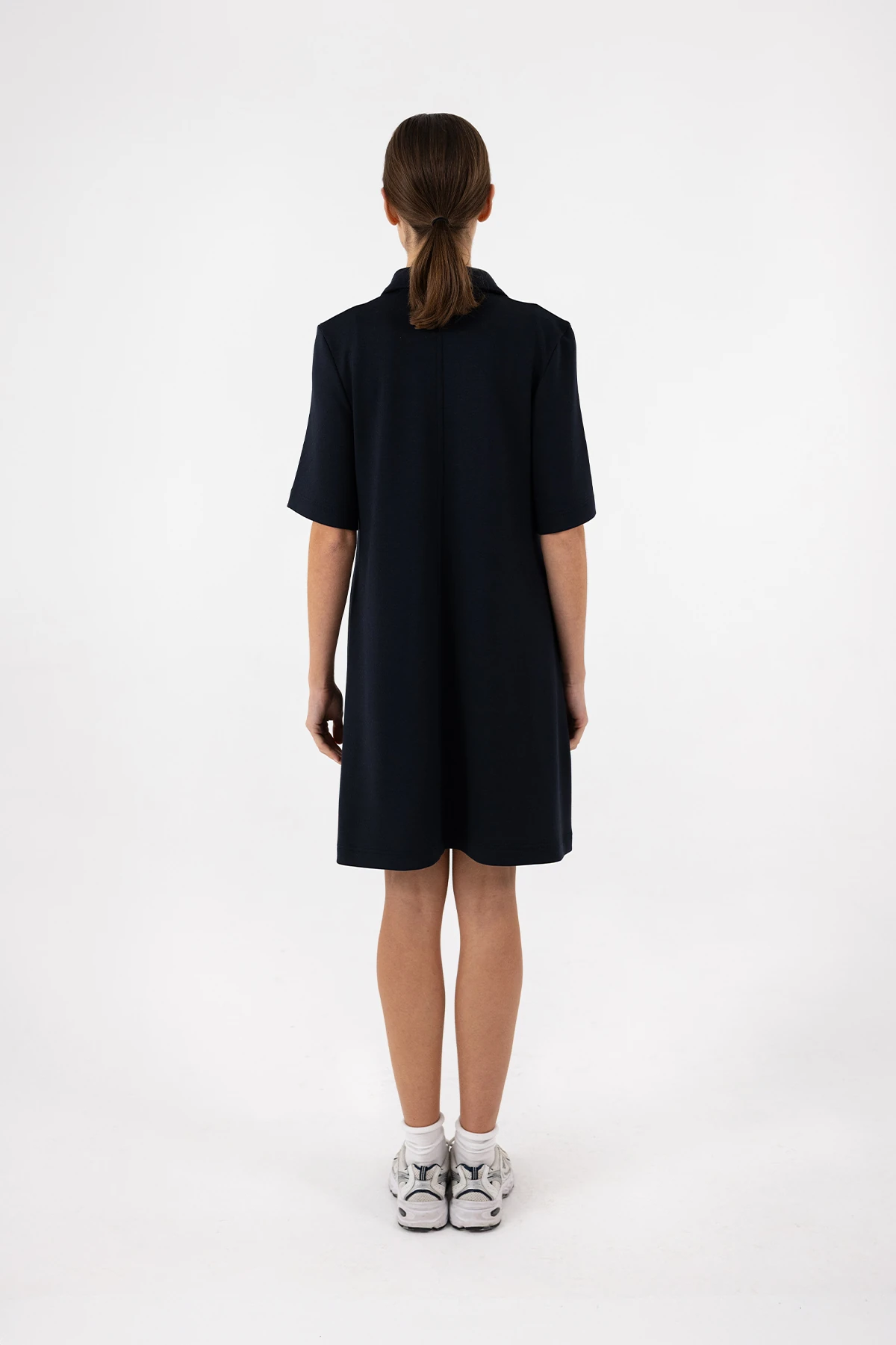 İNTERLOK OVERSIZE POLO ELBİSE