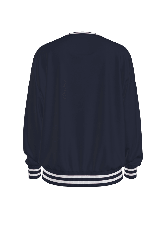 Pamuklu yazı baskılı sweatshirt