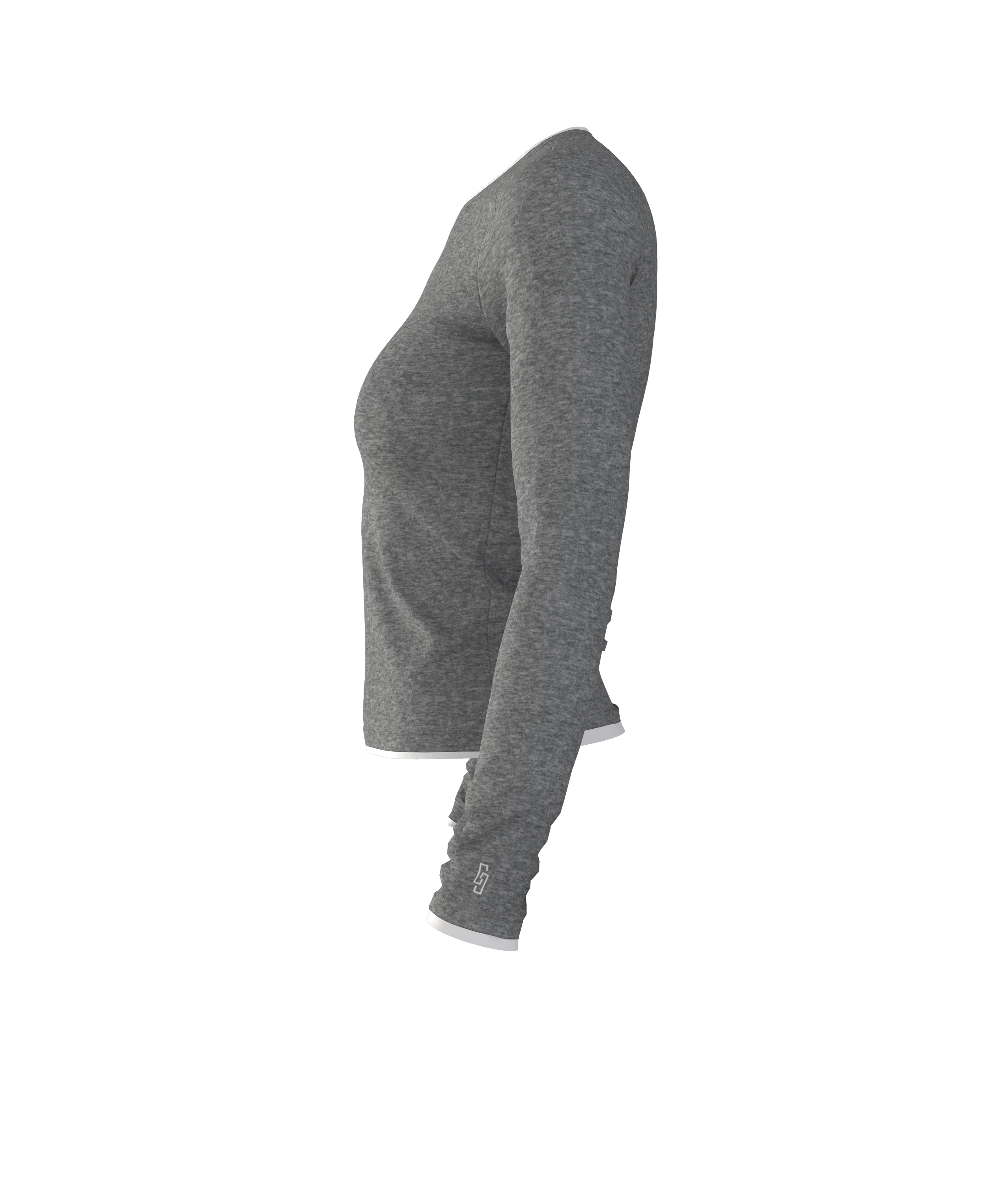 KONTRAST BİYELİ UZUN KOLLU T-SHIRT