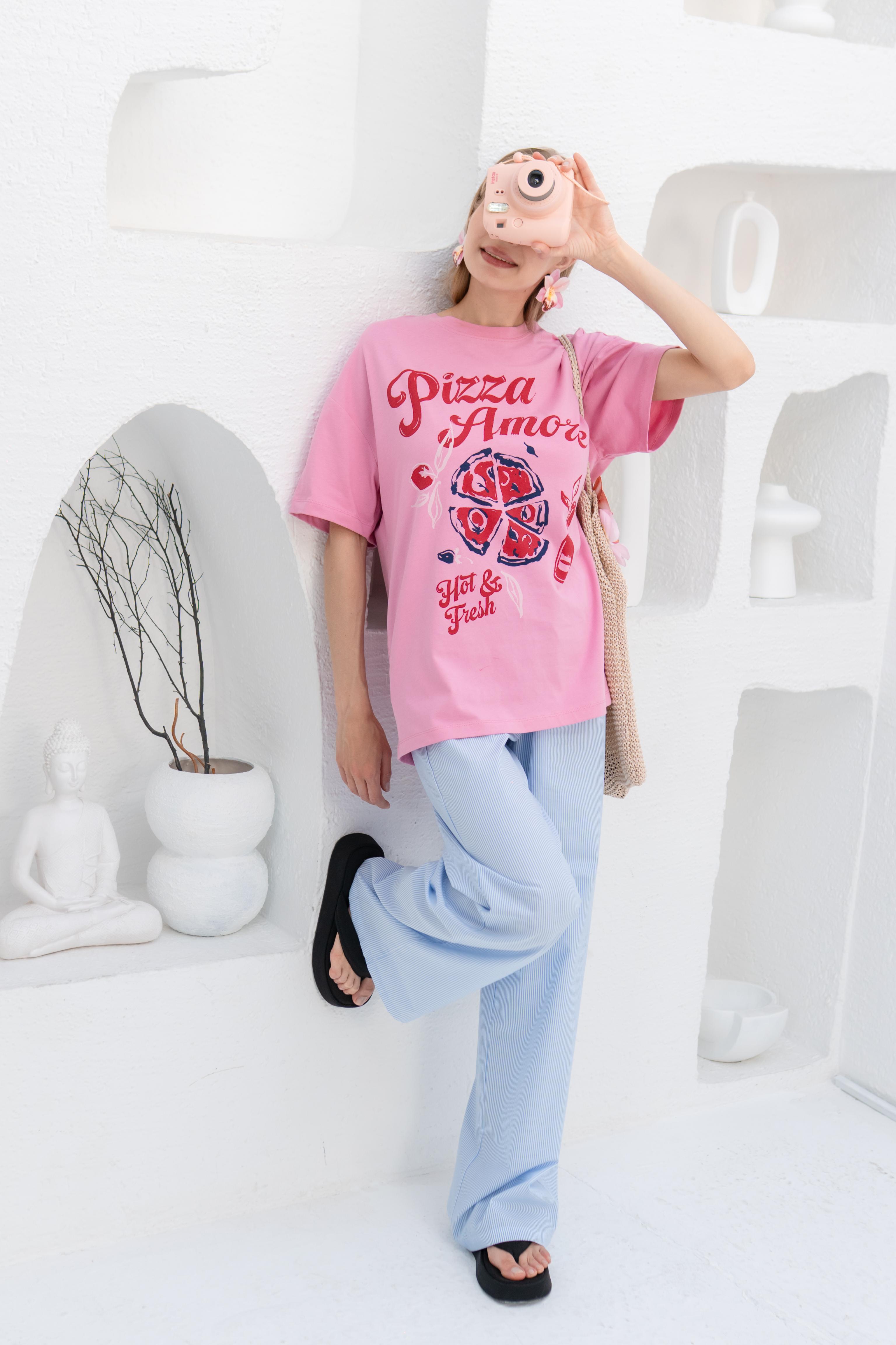 Palazzo Pantolon - BREZZY BLUE / WHITE