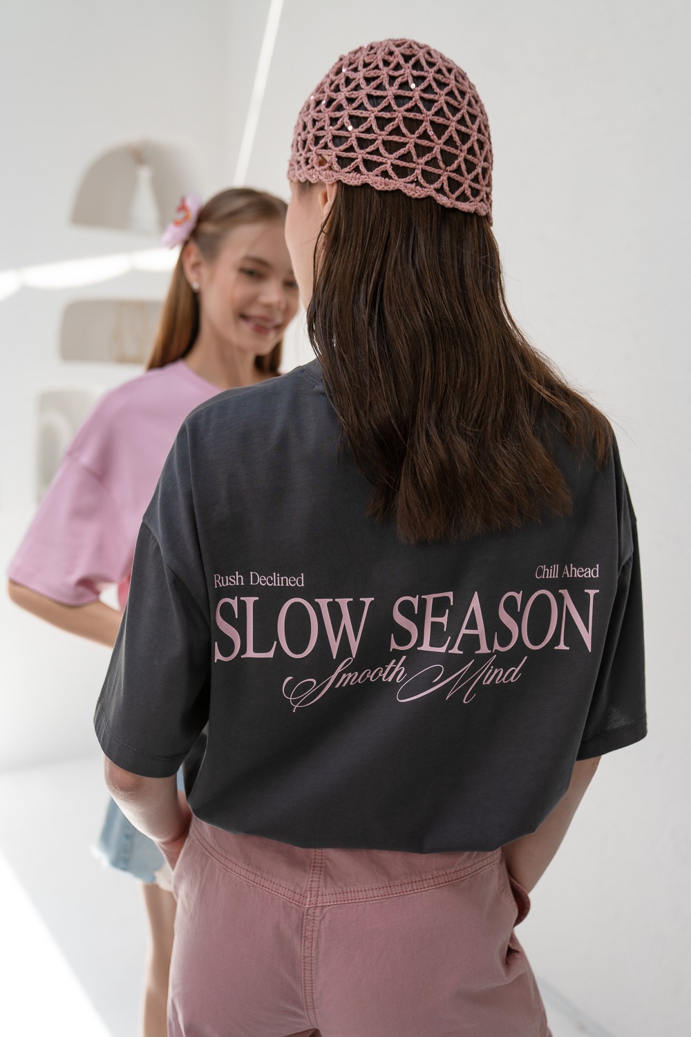Slow Season Grafikli Oversize T-shirt