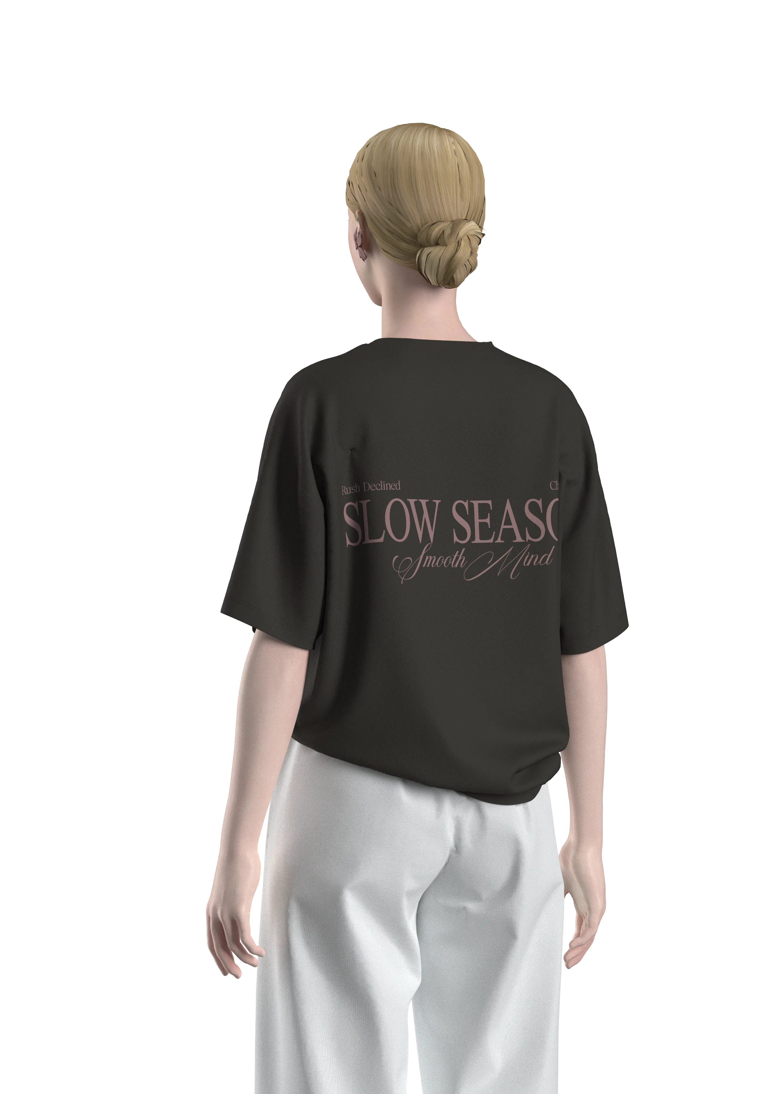 Slow Season Grafikli Oversize T-shirt