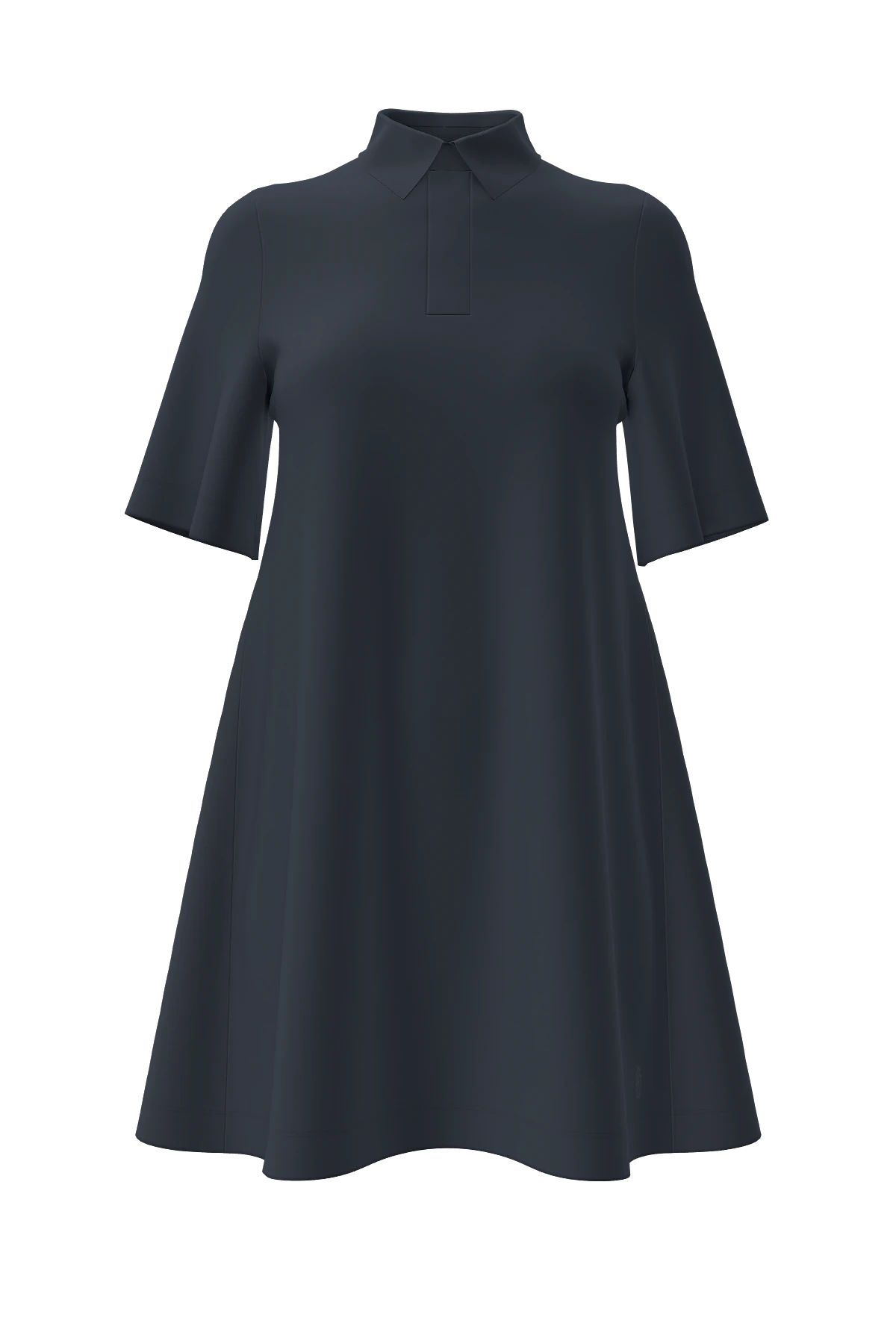 İNTERLOK OVERSIZE POLO ELBİSE