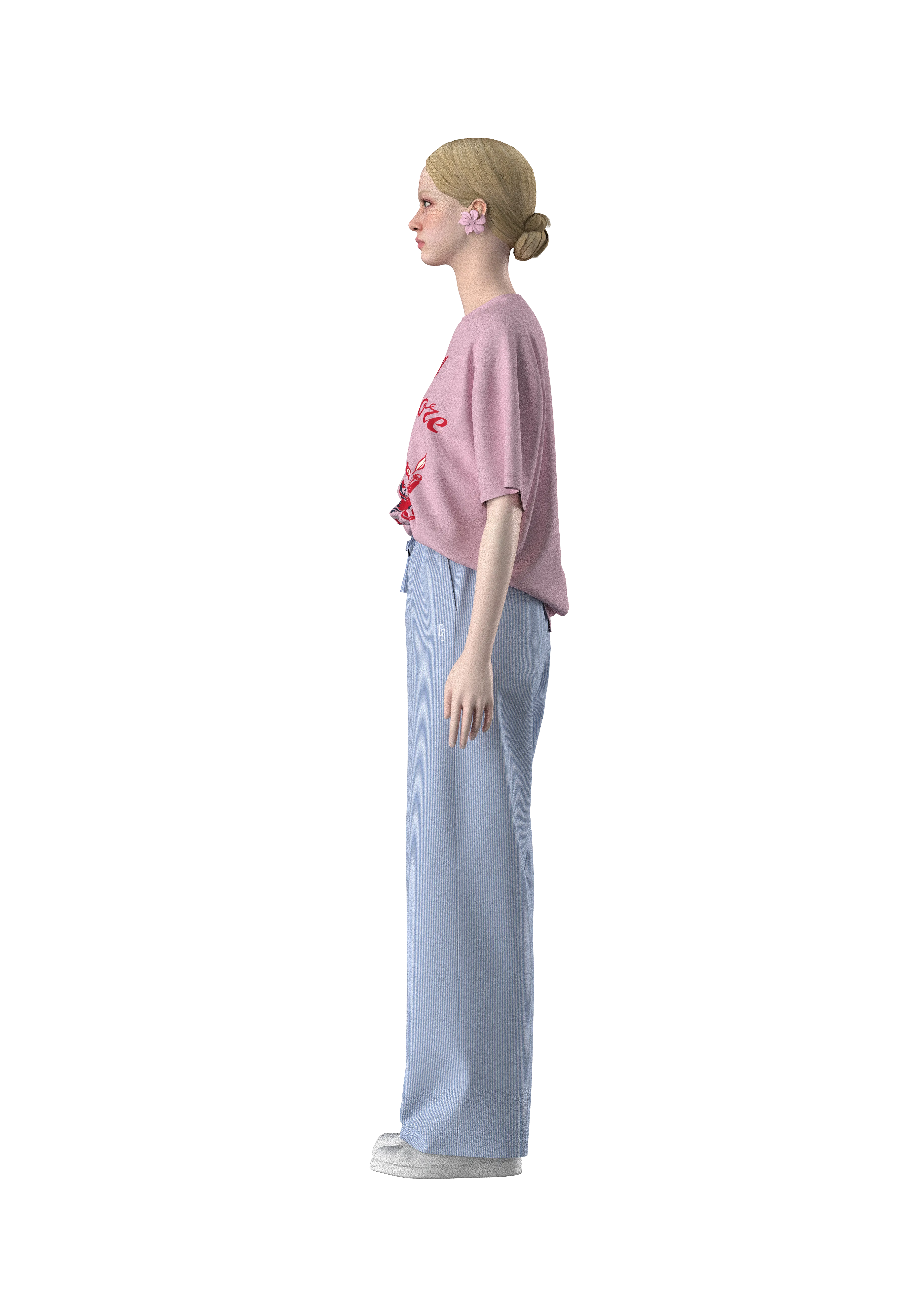 Pizza Amore Grafikli Oversize T-shirt