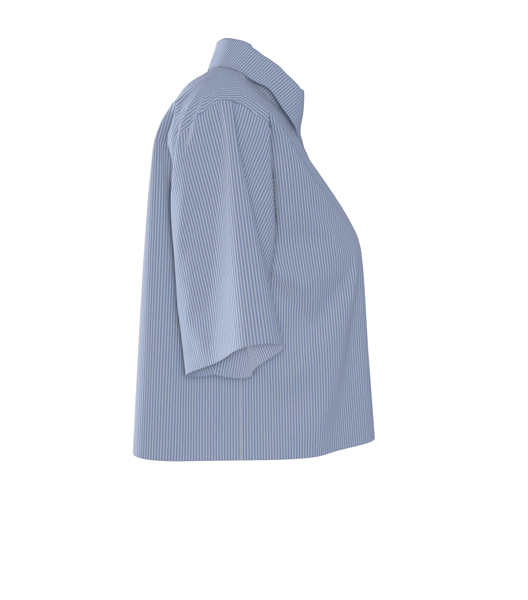 Çizgili Relaxed Fit Dokuma Gömlek