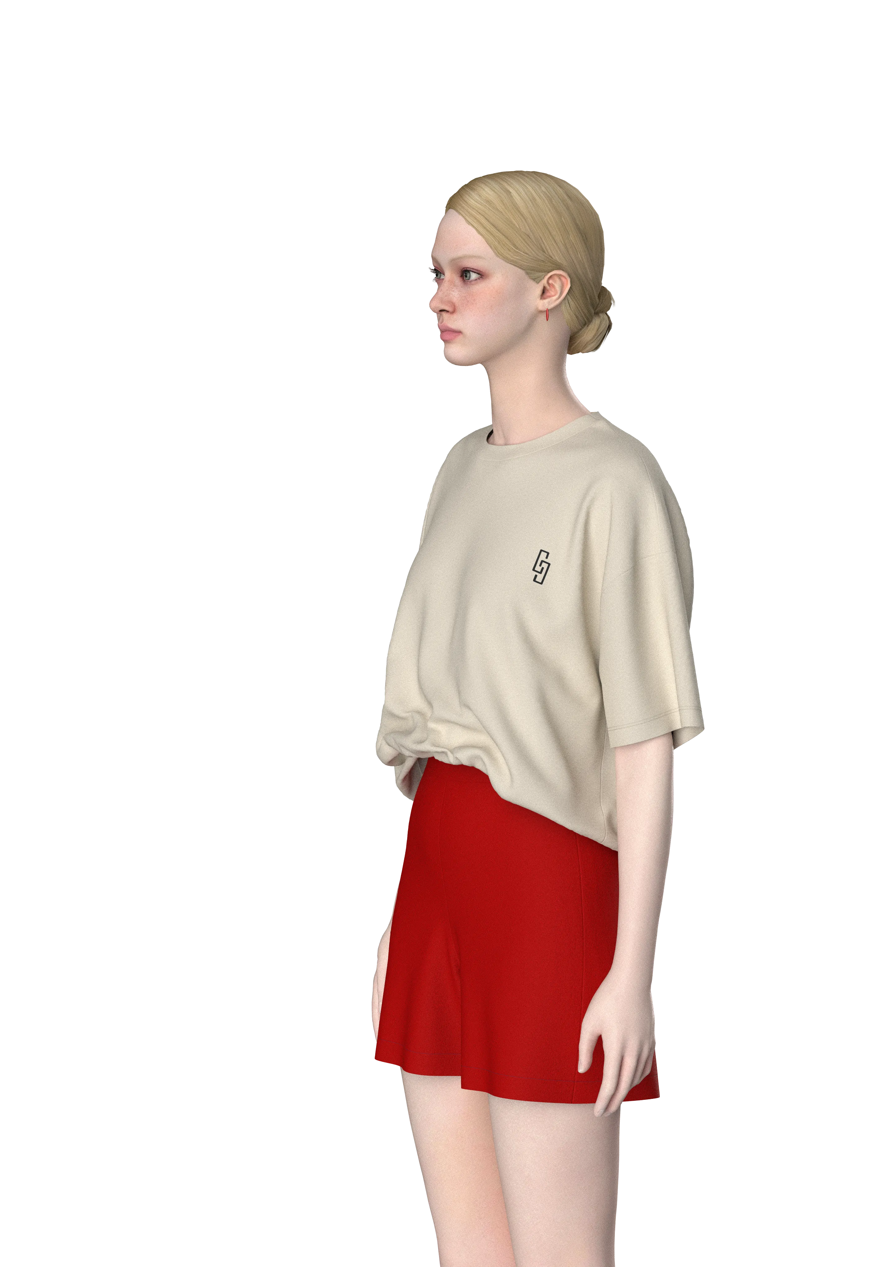 Sunday Routine Pankek Grafikli Oversize T-shirt