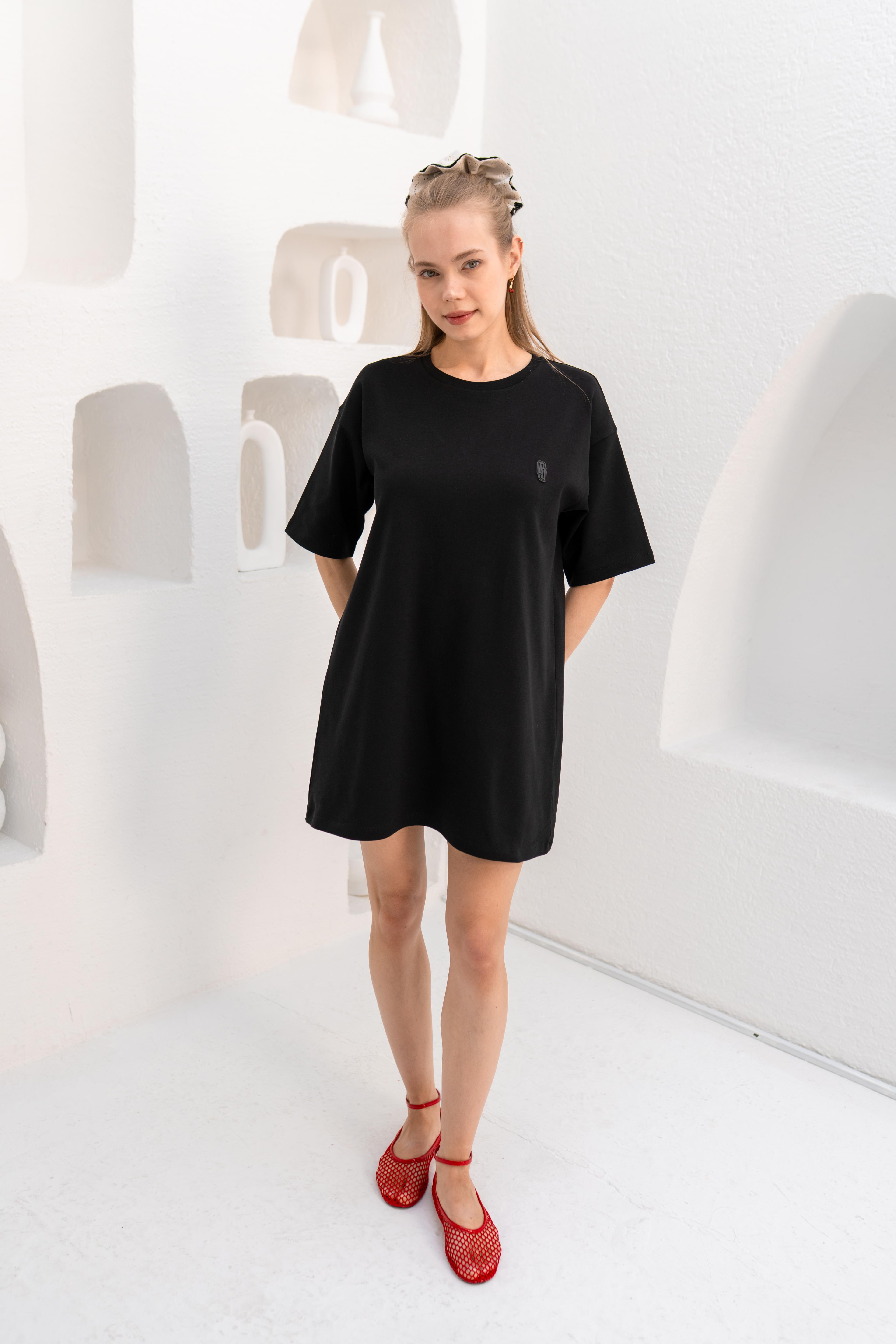 Interlok T-Shirt Elbise