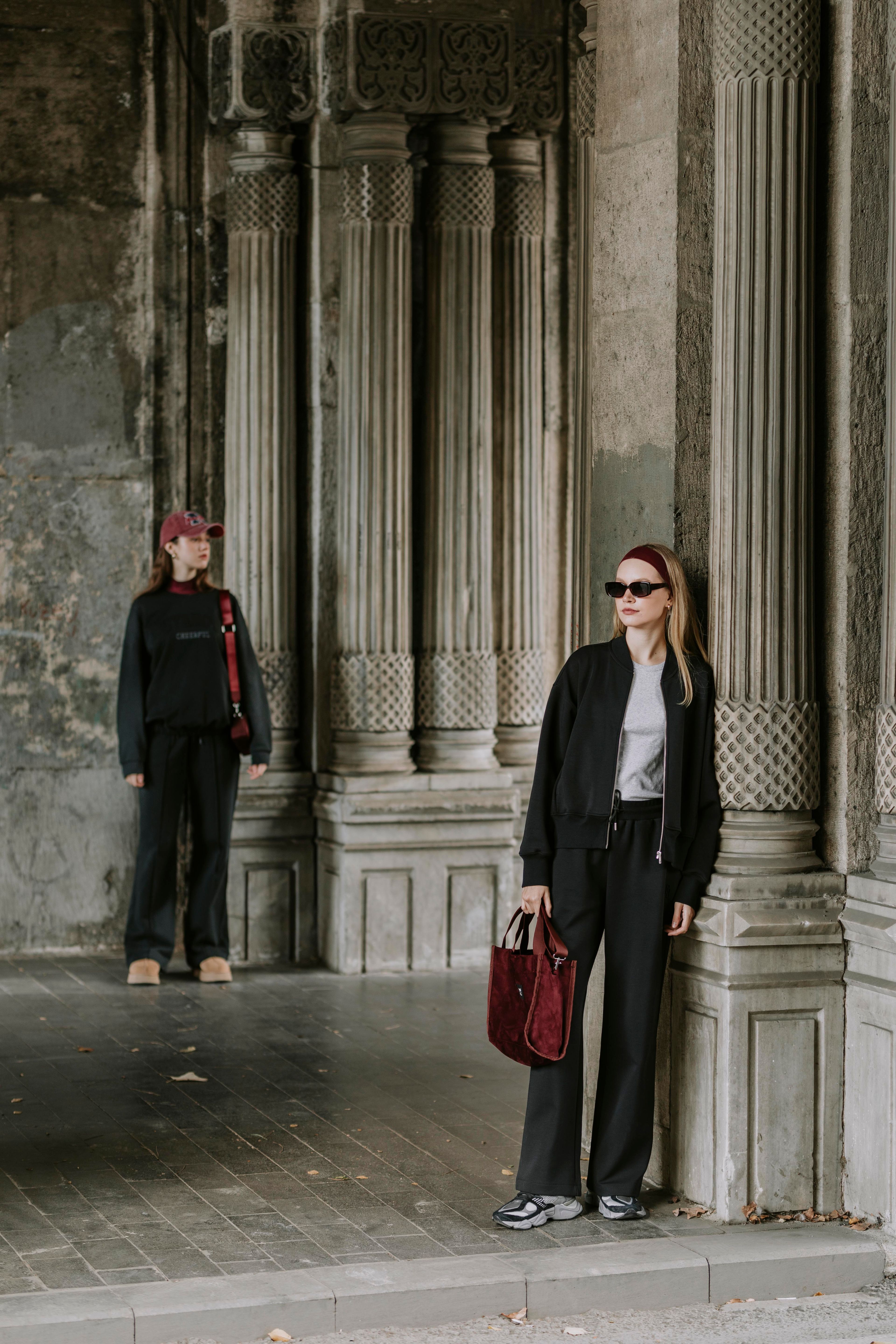 Gofre baskılı palazzo pantolon